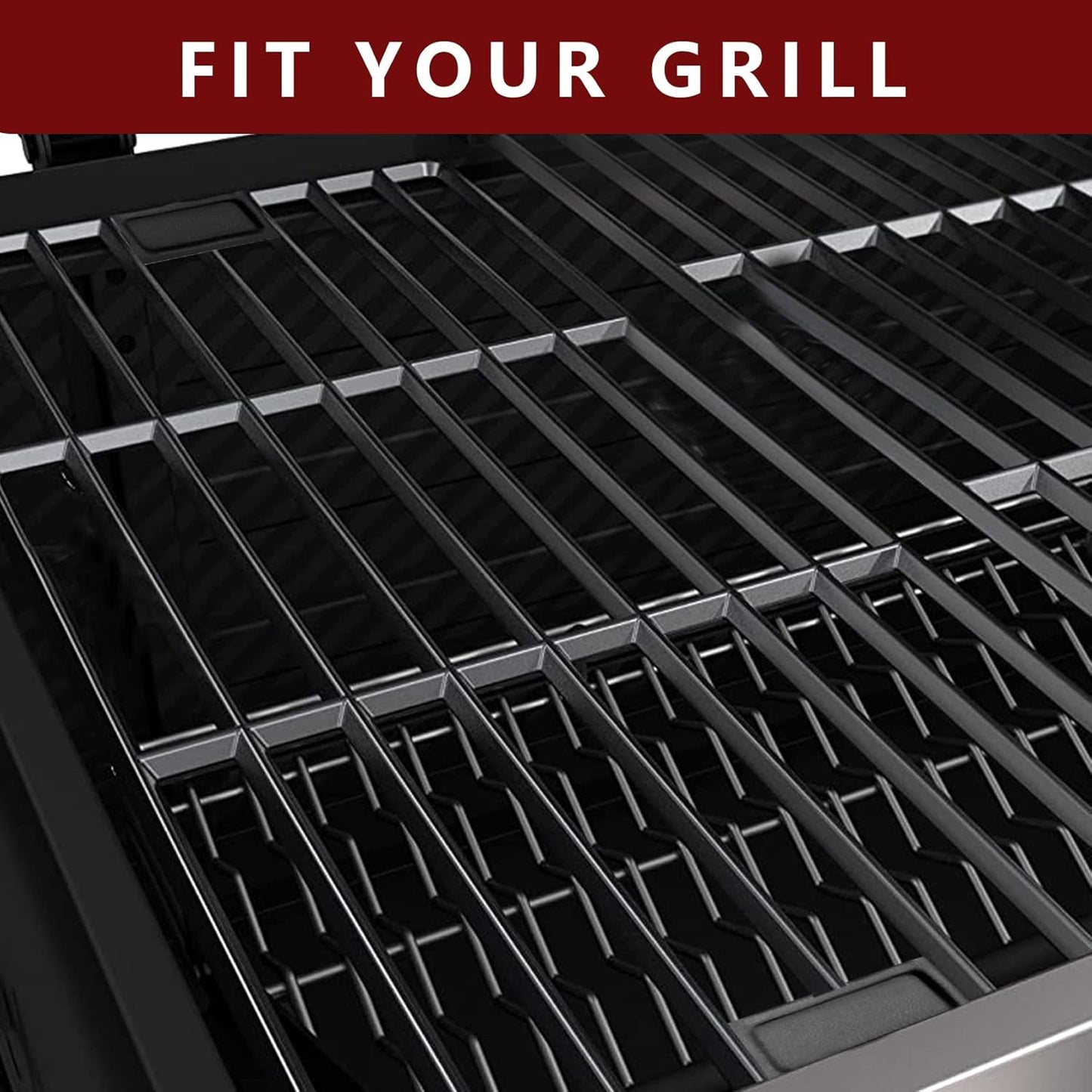 Grill Grates for Char Griller Replacement Parts Cast Iron Chargriller Cooking Grate 2121 2123 2222 2828 3001 3030 3725 4000 5050 5252 5650 9020 Charcoal Smoker Rack BBQ 19 3/4" x 20 1/4"
