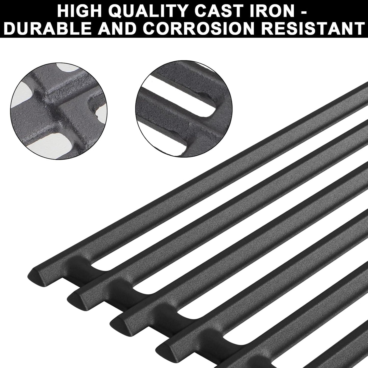 G369-0030-W2 Grill Grates 17 x 8 3/4'' for Charbroil TRU-Infrared 2 Burner Replacement Parts 463675016P1 463644220 463632320 463644220 463675016 463642316 463630021 463660421 463655621 G362-0008-W1