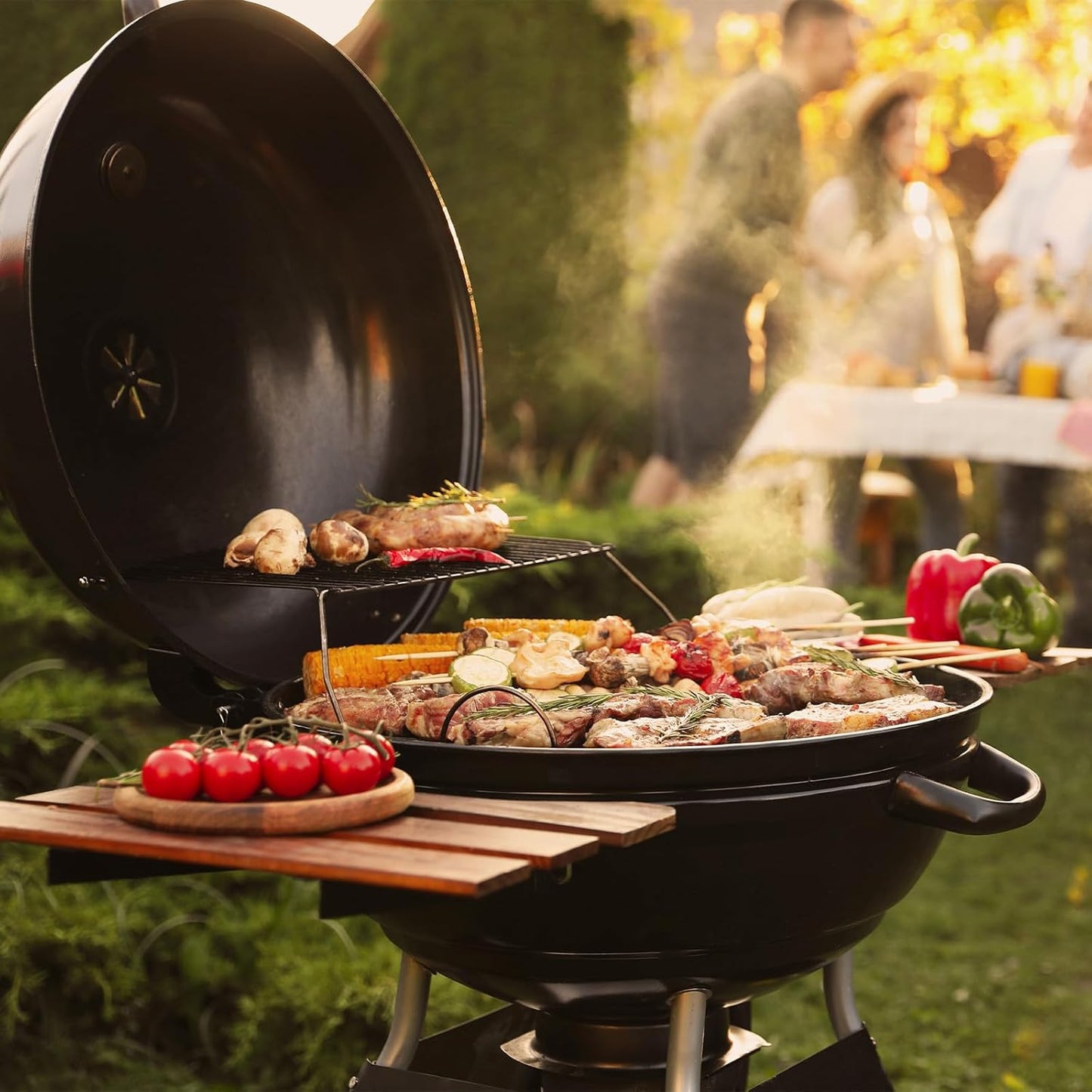 uxcell 2 Pcs Round Cooking Rack with Legs, Dia 10.4 Inch 304 Stainless Steel Barbecue Grill for Cooking Baking Barbecue Air Fryer Racks, Silver