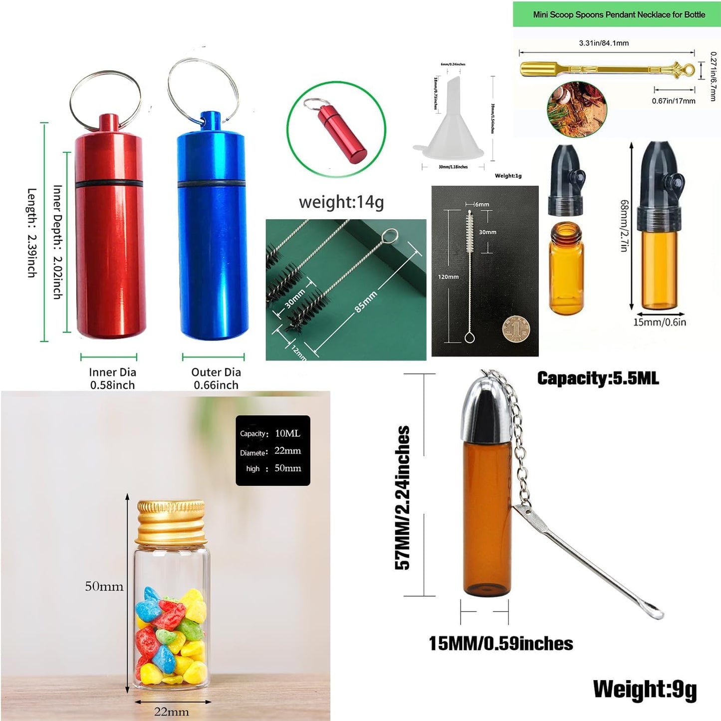 Portable Kitchen Spice Container Dispenser Set, Mini Spice Dispensing Set, For Salt And Pepper Distribution Container, Portable Pepper Shaker