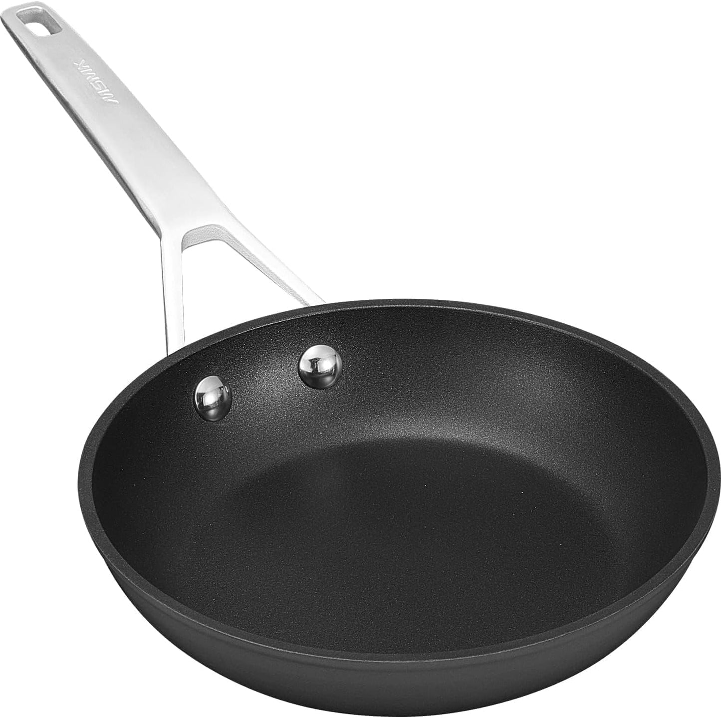 MsMk Small Egg Pan，8 1/2 inch Titanium and Ceramic Nonstick Omelette Pan，Small Frying Pan Safe for Induction，Scratch-resistant，Oven Safe to 700°F Pan for Cooking, Dishwasher Safe