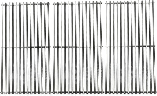 19-1/4" Stainless Steel 3pack Grates Replacement Parts for Jenn Air 720-0337,720-0512,Kirkland 720-0193 720-0432,720-0025, 720-0108 Charmglow 720-0234,720-0396 Ducane, Brinkmann 810-8501-S Gas Grill