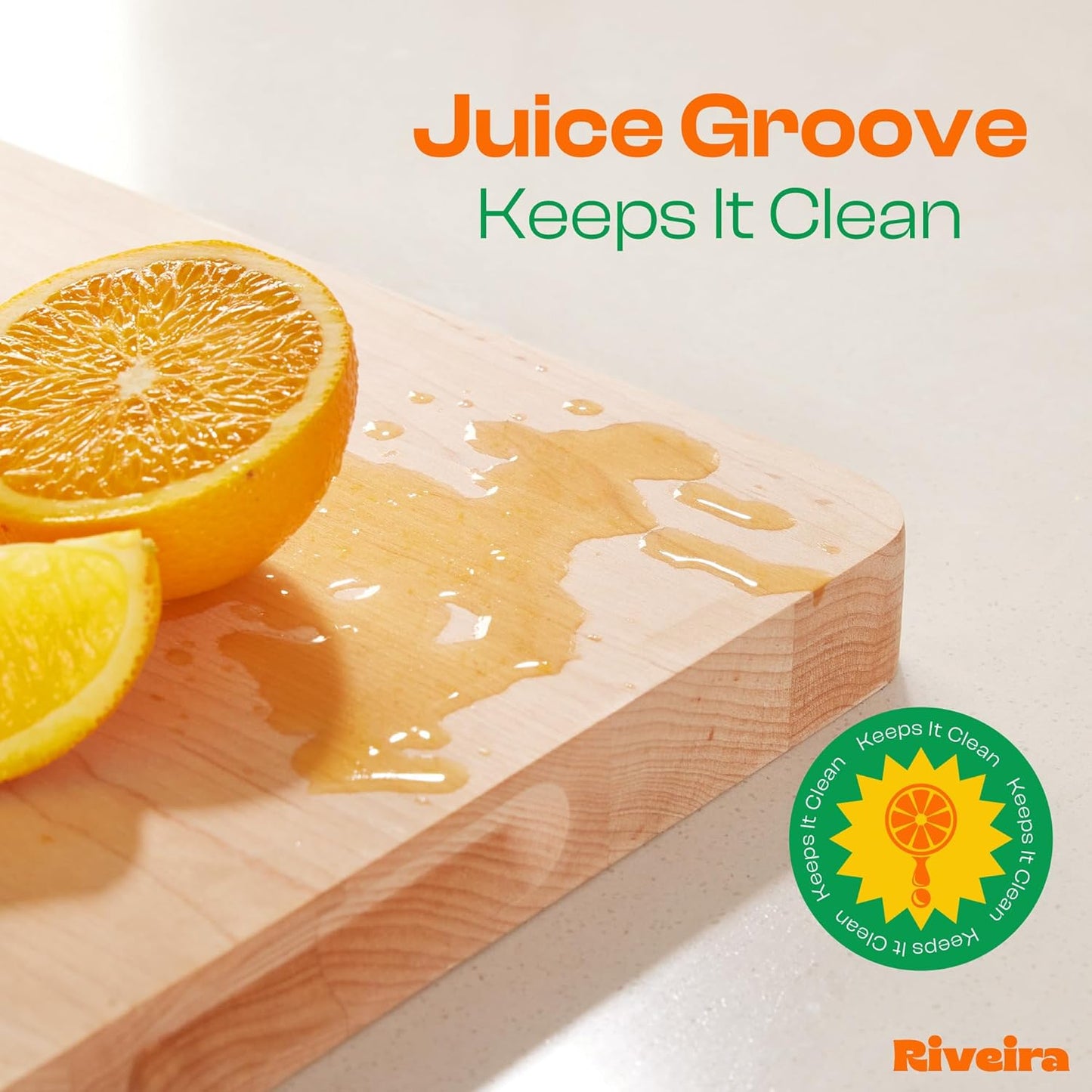 Riveira Maple Wood Cutting Board – Gourmet Maple Grandeur: 20 x 30 Wooden Cutting Board – Natural Wooden Cutting Boards For Kitchen Decorative – Innovative Juice Grooves Maple Wooden Chopping Board