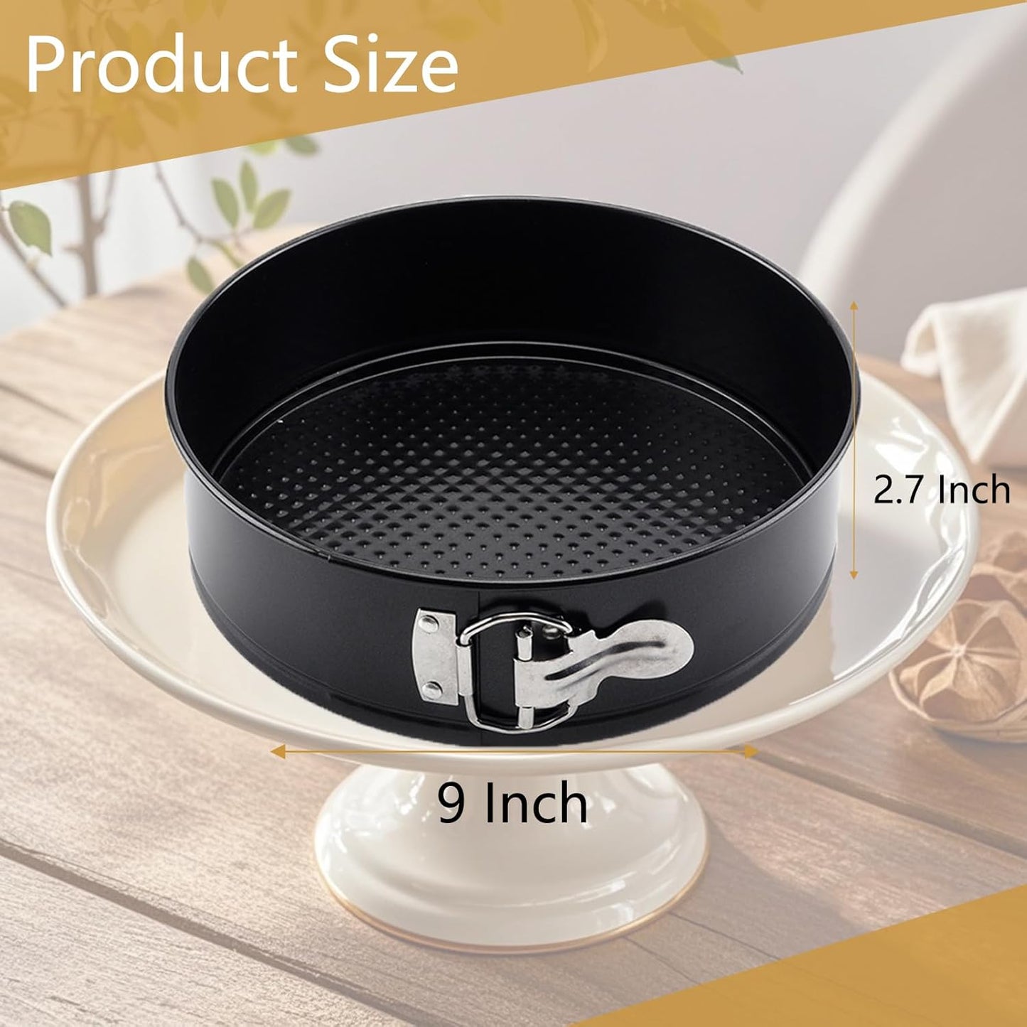 9" Springform Pan, Cheesecake Pan with Removable Bottom, Spring Form Round Baking Cake Mold for Pie,Bakeware Accessories,Baking Gadgets