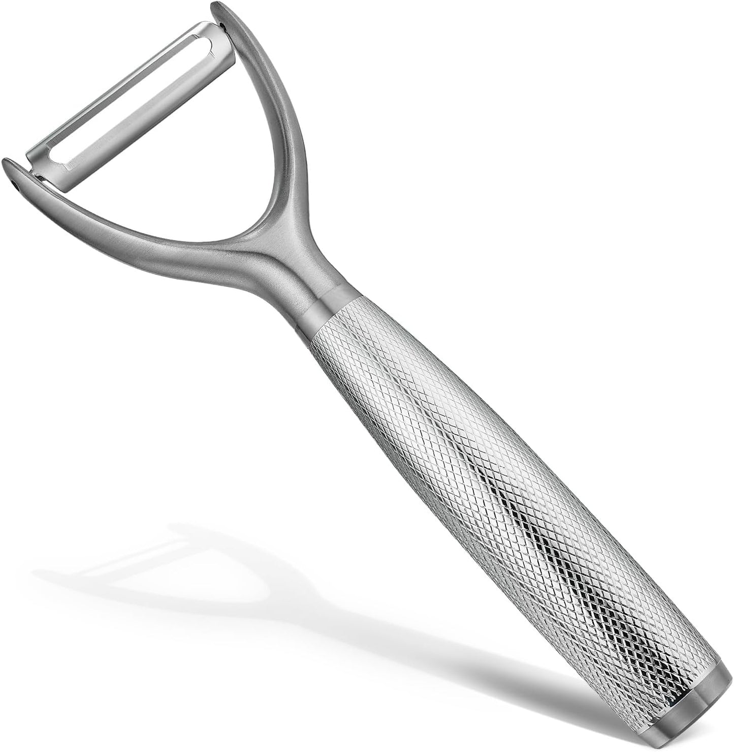 Y-Type Vegetable Peeler, Silver Chrome Finish, 304 Stainless Steel Blade, Ultra Sharp Potato Peeler for Apples, Carrots, Heavy Duty Kitchen Peeler