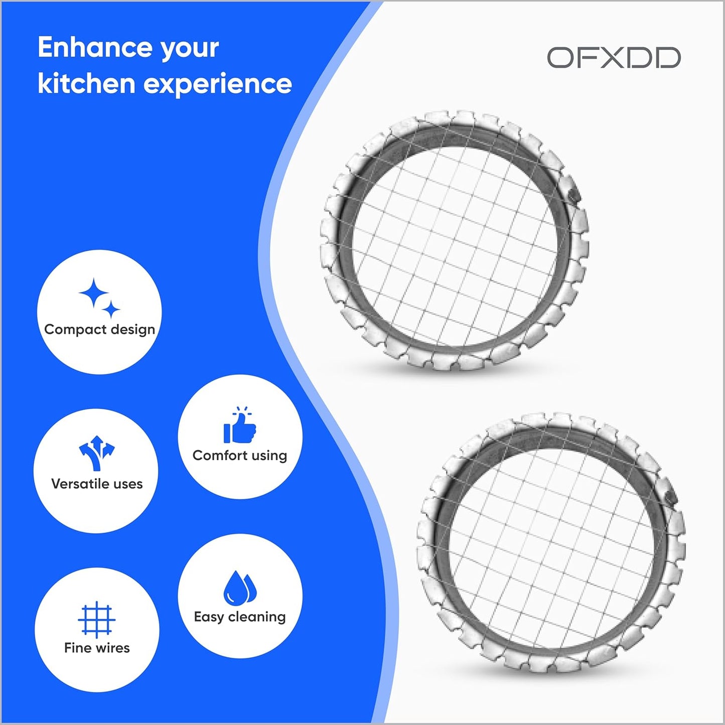 Egg Dicer for Hard Boiled Eggs - Metal Wire Potato, Carrot & Egg Salad Chopper Grid/Slicer- Manual Egg Chopper for Hard Boiled Eggs and Vegetables