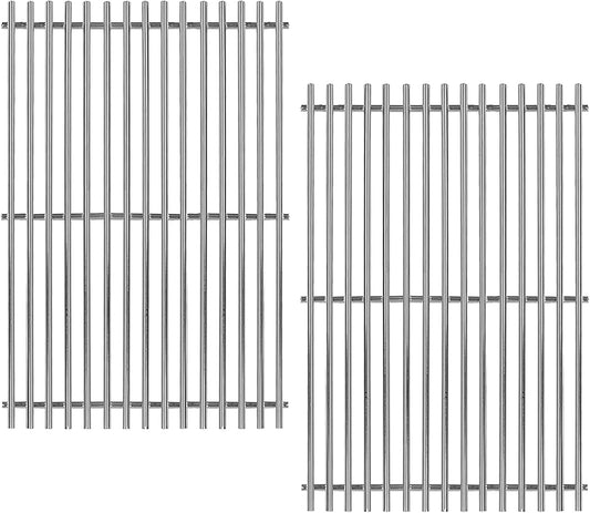 67550 Stainless Steel 2 Cooking Grids Grates Replacement Parts for Fits Weber Summit 400 Series, E-440, S-440, E-450, S-450, E-460, S-460, E-470, S-470 Gas Grill 19-1/4"
