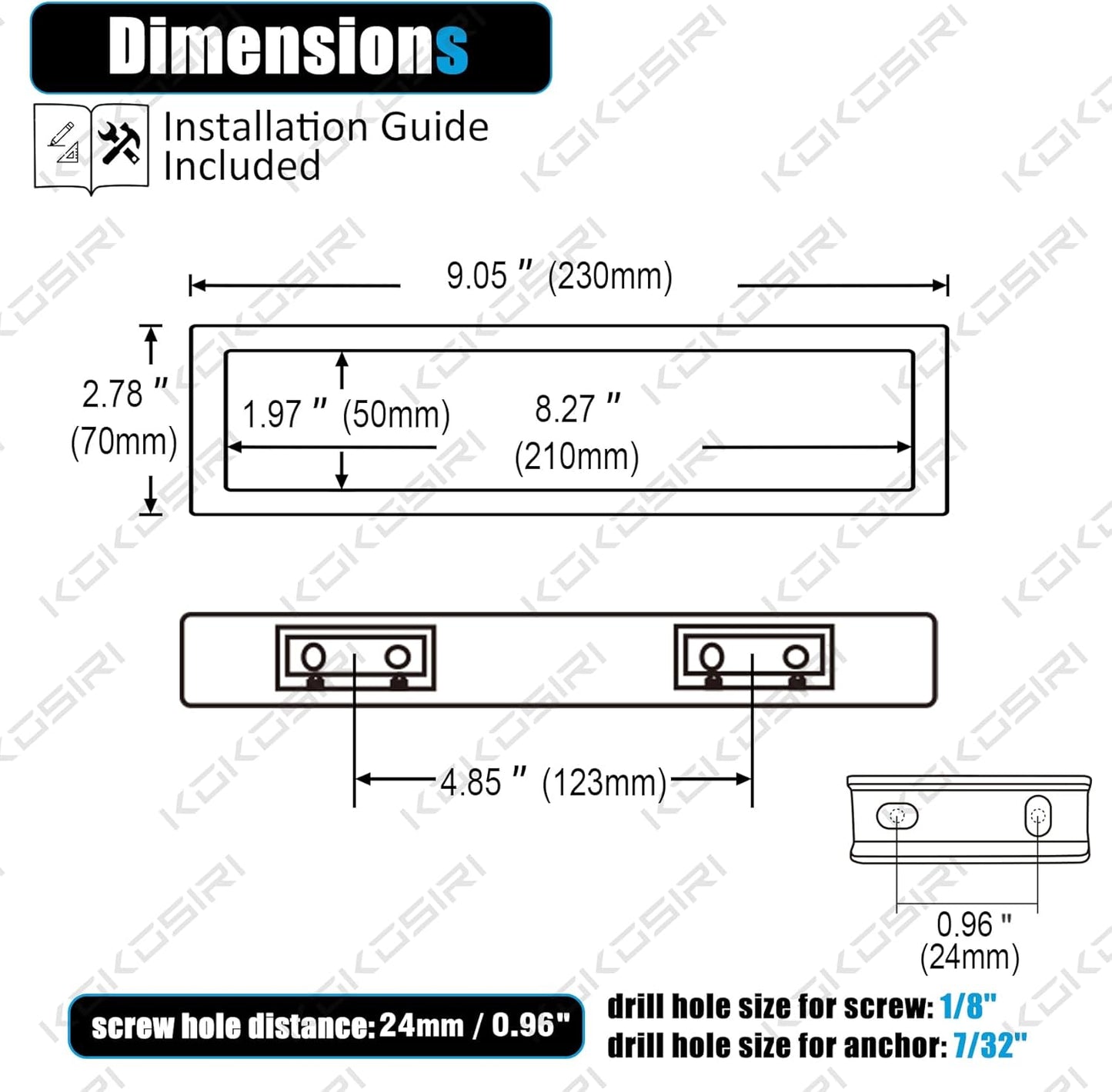 KOKOSIRI Towel Rings Matte Black Hand Towel Bar Holder 9-Inch Kitchen Rack Stainless Steel for Bathroom Hardware Wall Mounted, 2 Pack B4008BK-L9-P2