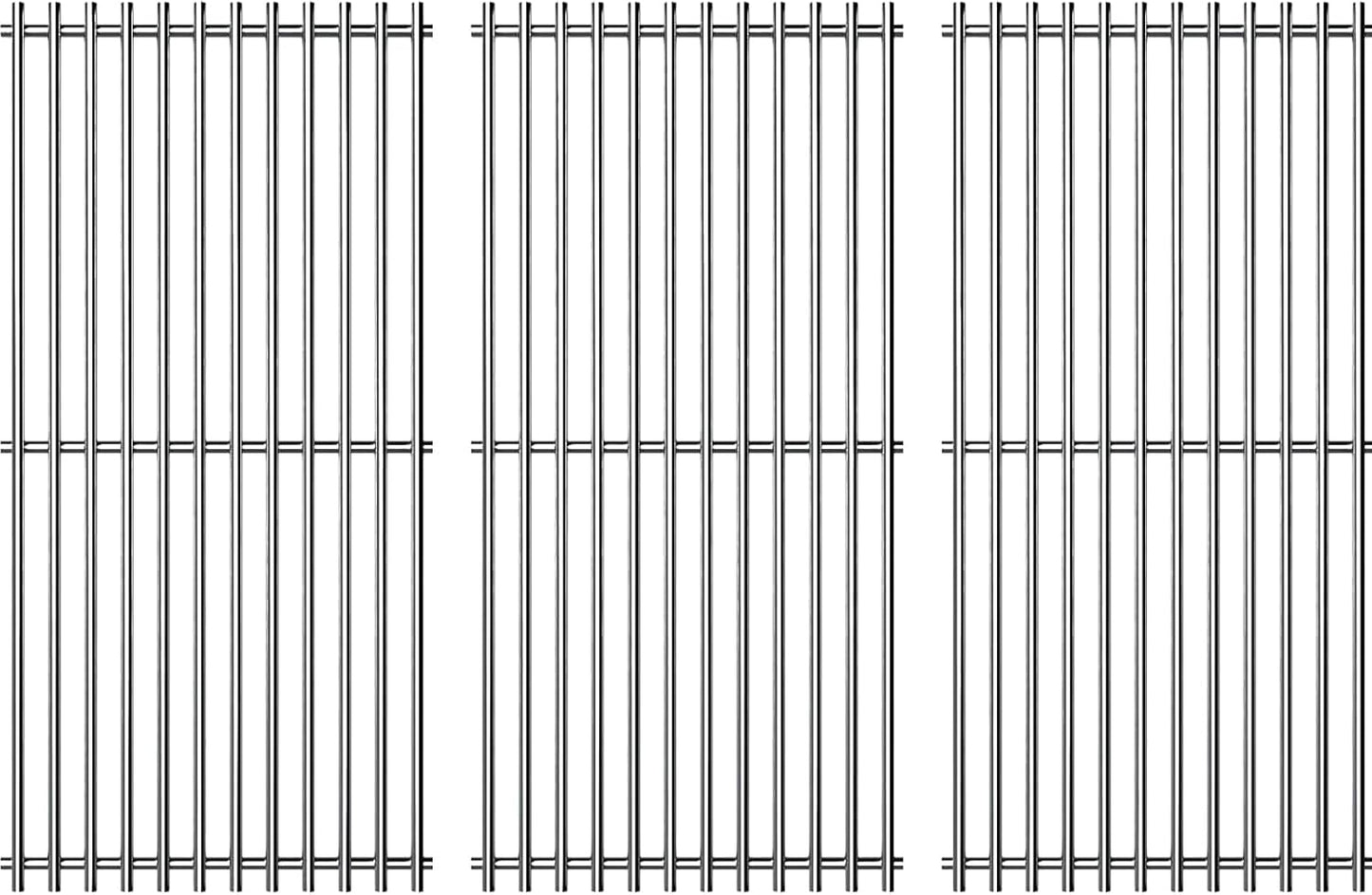 18-1/8" Stainless Steel Grates Replacement for Charbroil 463263110, 463268107, 463271309, 463271312, 463271313, 463271314, 463271315, 466231711, 466247310, 466247512 Kenmore Gas Grill