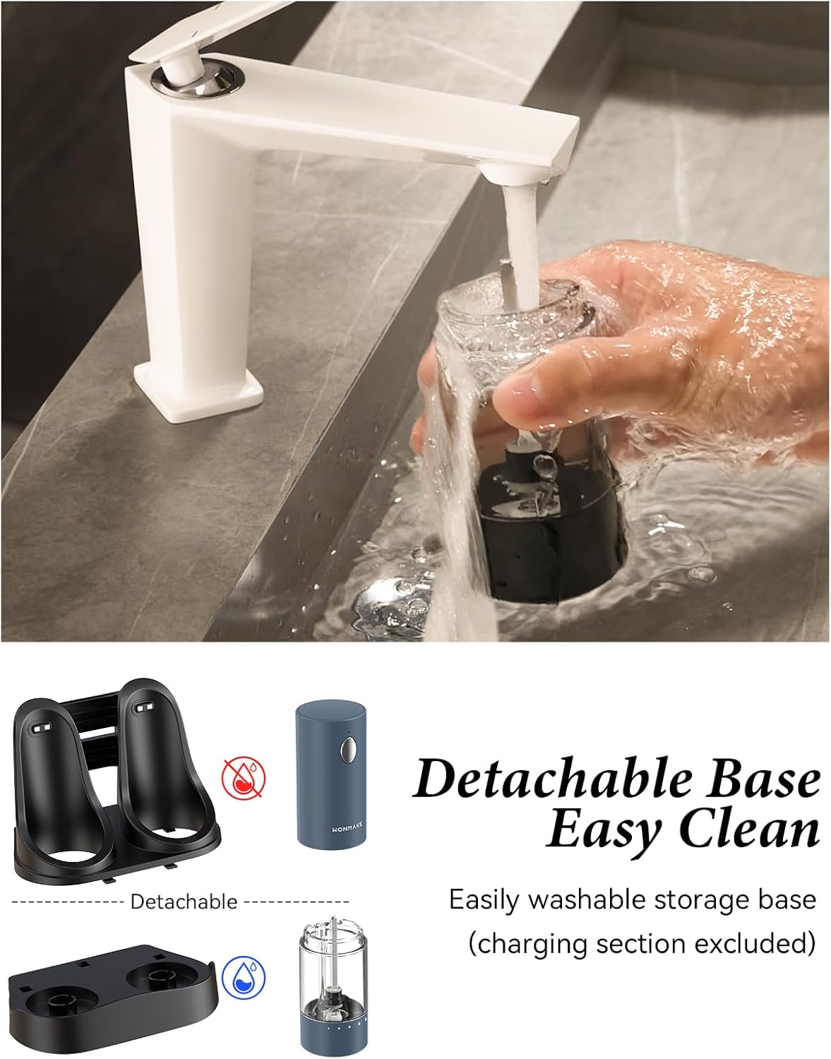 Electric Salt and Pepper Grinder Set - Automatic Refillable Salt and Pepper Grinders with Charging Base & LED Light, 6-Level Adjustable Coarseness with External Dial, Ideal Kitchen Gadget，Blue