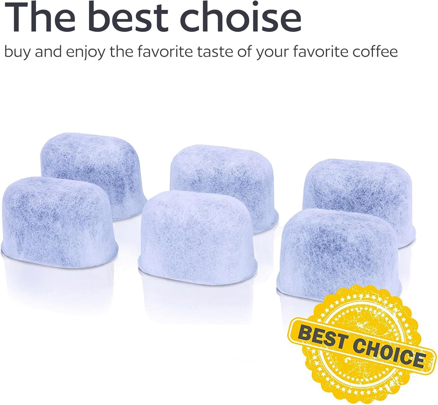 6 Water Filters for Keurig K-Mini, K-Slim, K-Duo, K-Supreme, K-Classic, K-Elite, K-Select, K-Cafe, K-Compact, K-Express - Universal Fit Replacement Water Filter for Keurig Coffee Makers