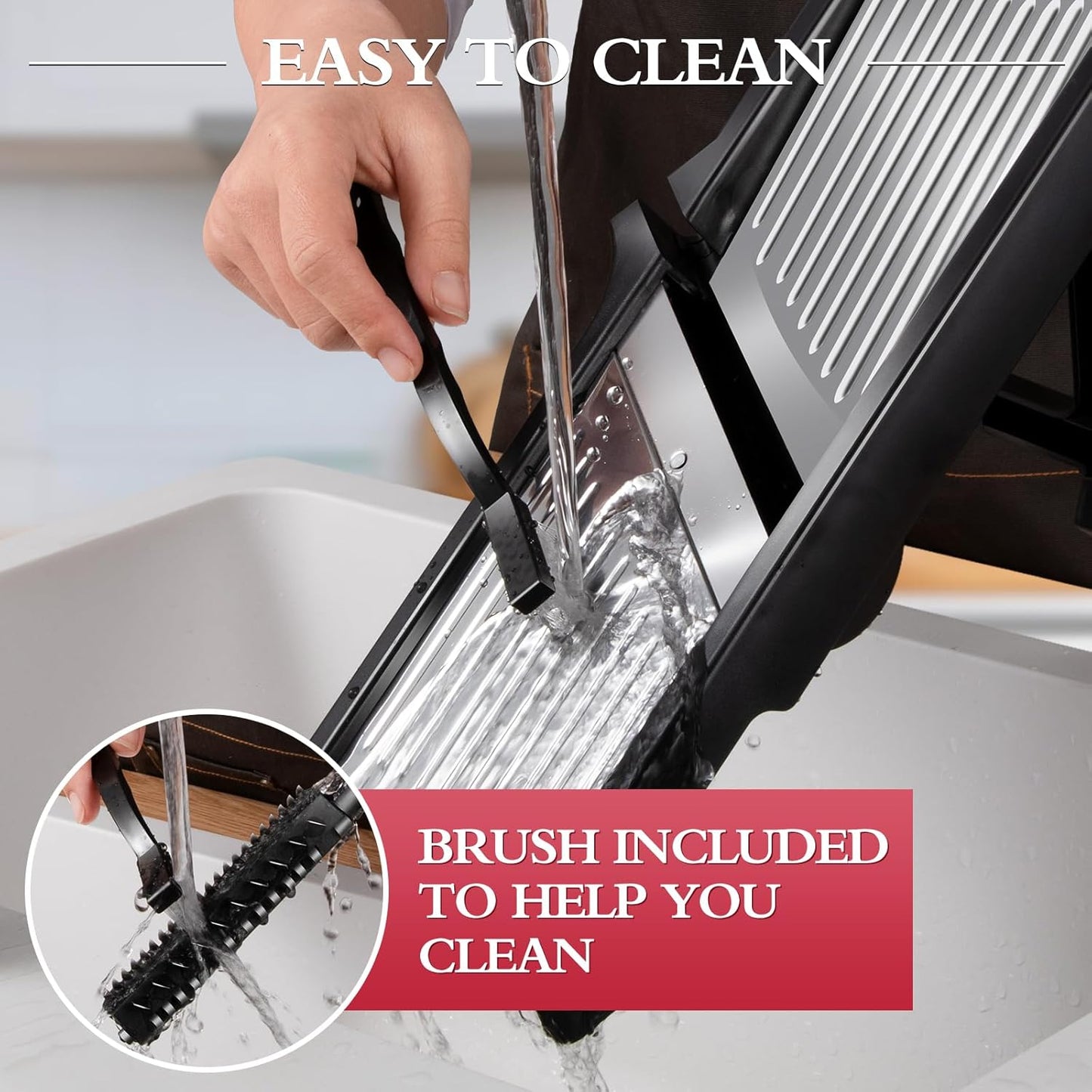 Mandoline Slicer,Masthome Mandoline Food Slicer for Kitchen,Adjustable Mandolin Food Slicer, Potato Cutter,Vegetable Cutter,Onion Mandalins,French Fry Cutter Julienne Slicer-Send Cut Resistant Gloves