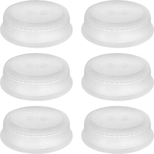 YBM Home Microwave Splatter Cover Keeps Your Microwave Spotless During Food Heating, Anti-Splatter Plate Lid Cover, BPA Free and Dishwasher Safe, 11 Inch ba293 Pack of 6