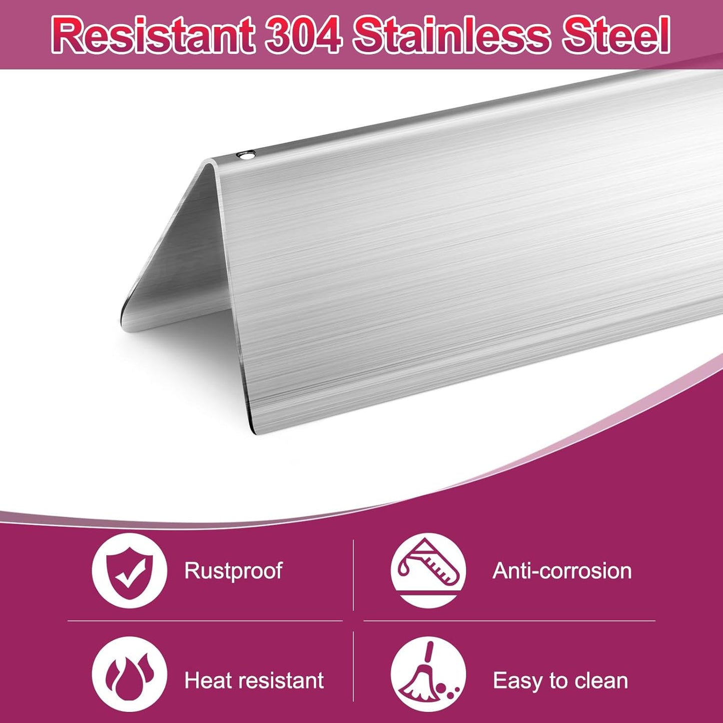 7637 Grid Grates 7635 Stainless Steel Flavorizer Bar with Burner for Weber Replacement for Spirit 200 Series, Spirit E-210, Spirit S-210 Spirit E-220, Spirit S-220 Gas Grills