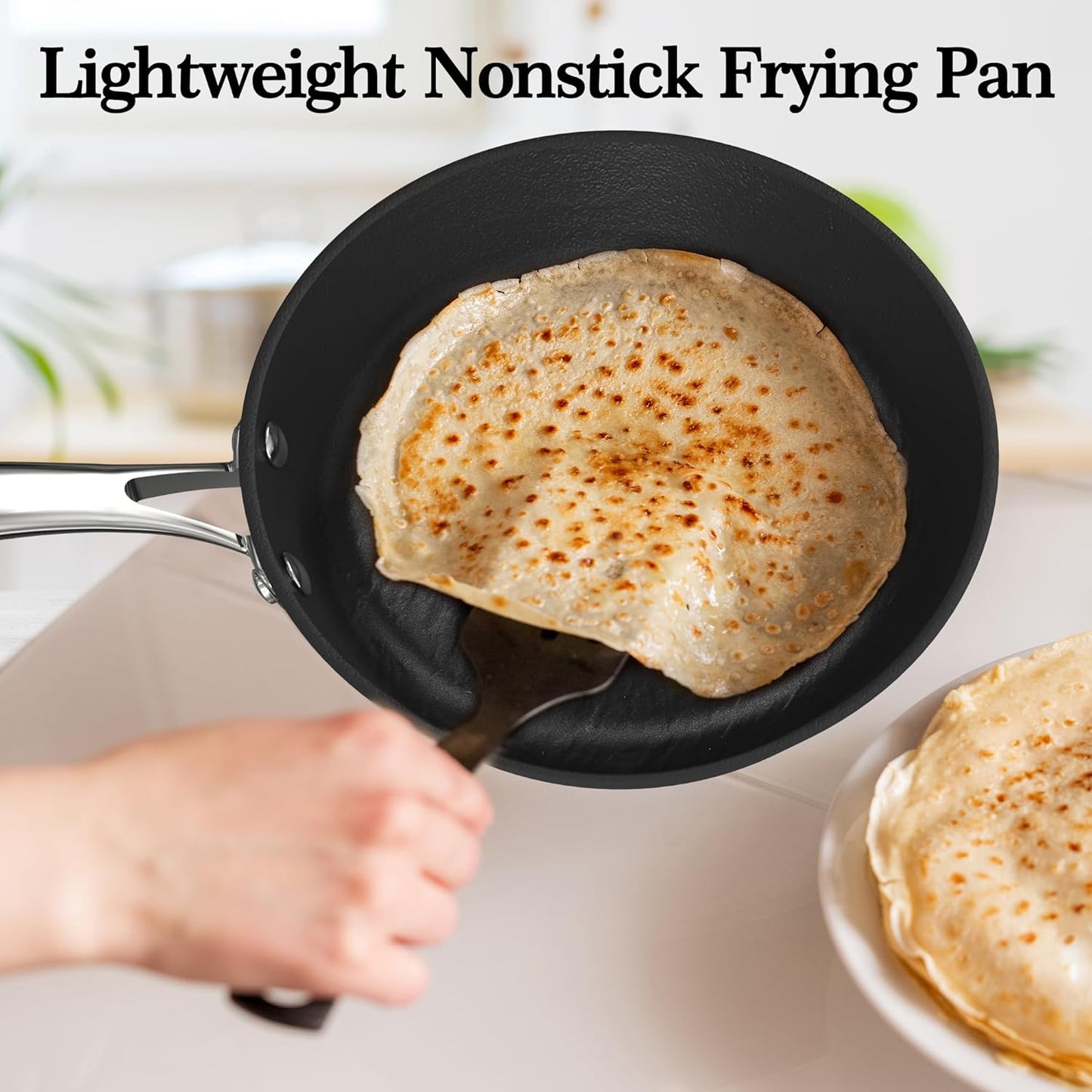 imarku Non Stick Frying Pans, 8&10&12 inch Nonstick Skillet, Professional Frying Pan, Induction Compatible Cooking Pan Set, Cool Stainless Steel Handle, Dishwasher Safe, Gift for Men and Women