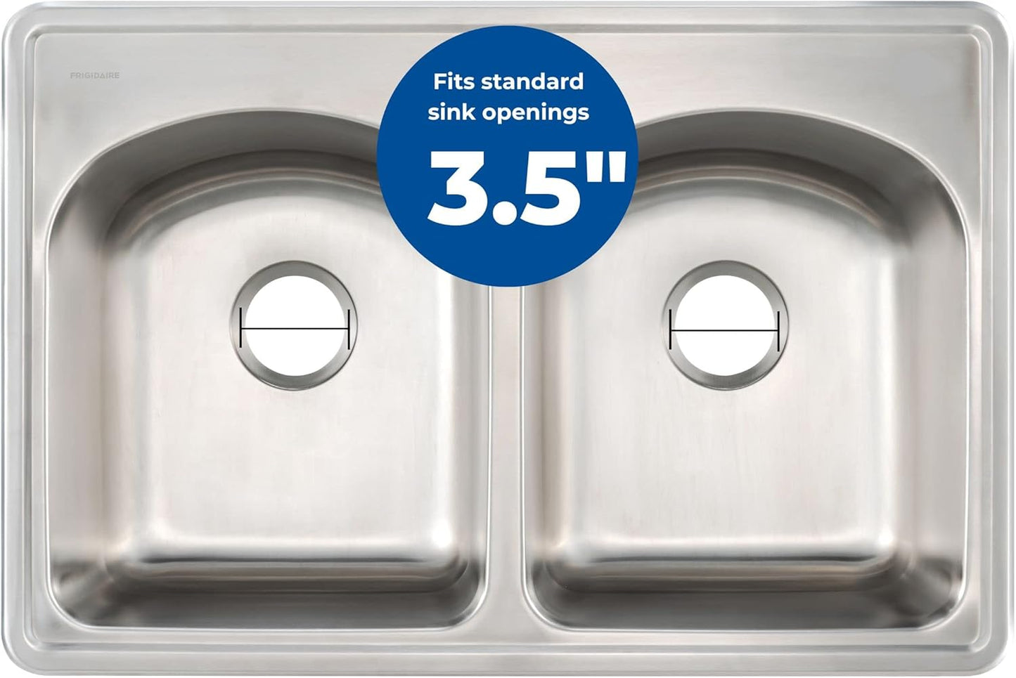 Mr. Scrappy 3.5" Sink Drain Assembly with Twist Lock Basket Strainer, Solid Brass, White