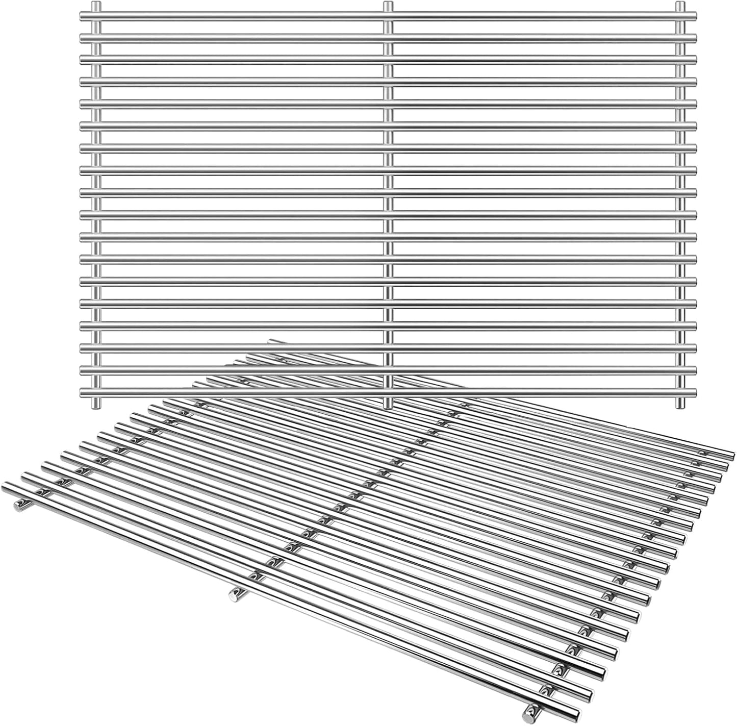 18.85" Grill Grates for Weber Genesis II 300 & GS4 Genesis II LX 300 Series Grills;Genesis II E & S 310 315 320 325 335 Grills;Weber Genesis II Grates 66095;304 Stainless Steel Grates