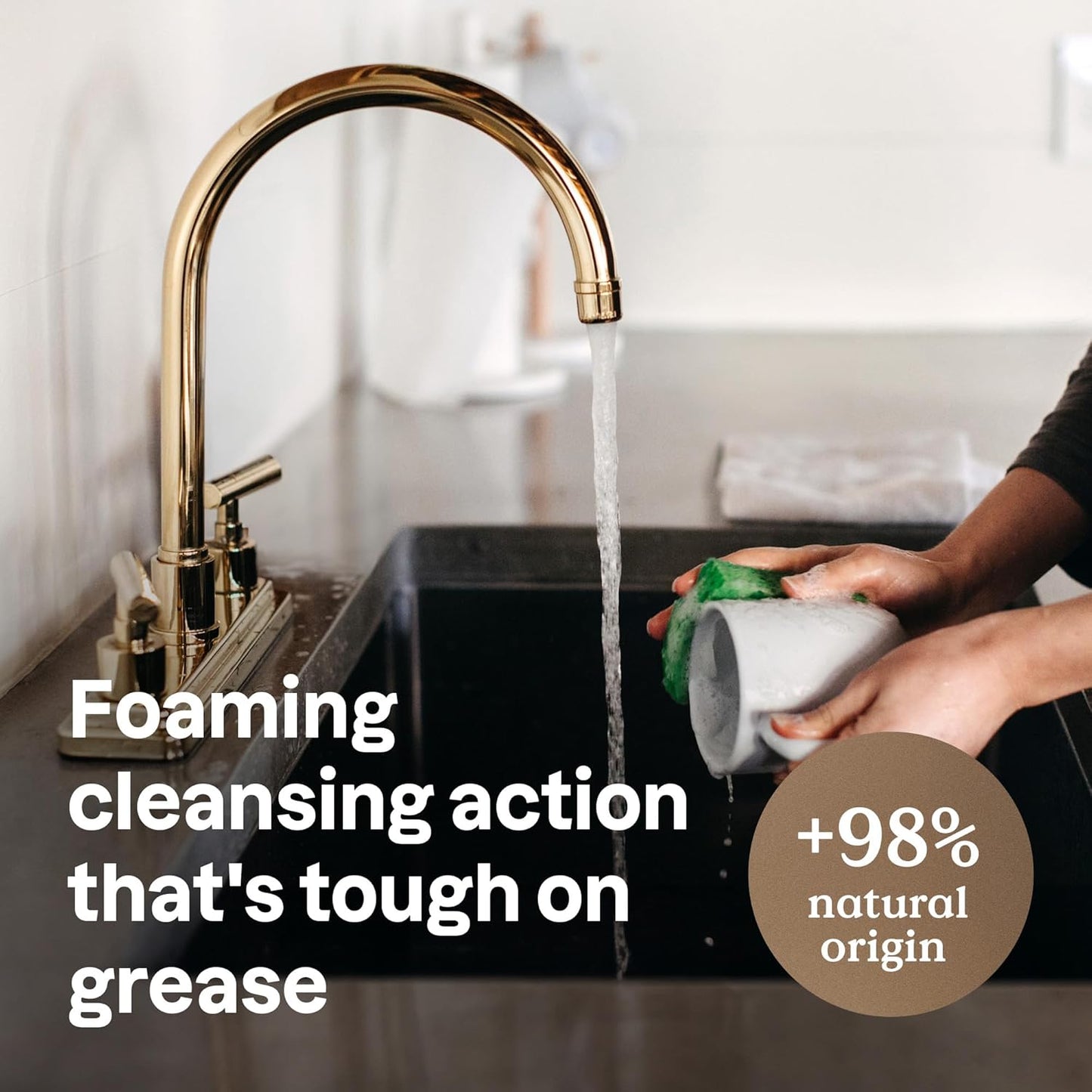 ATTITUDE Dish Soap, EWG Verified, Plant and Mineral-Based Ingredients, Vegan and Cruelty-free Household Products, Orange and Sage, 16 Fl Oz