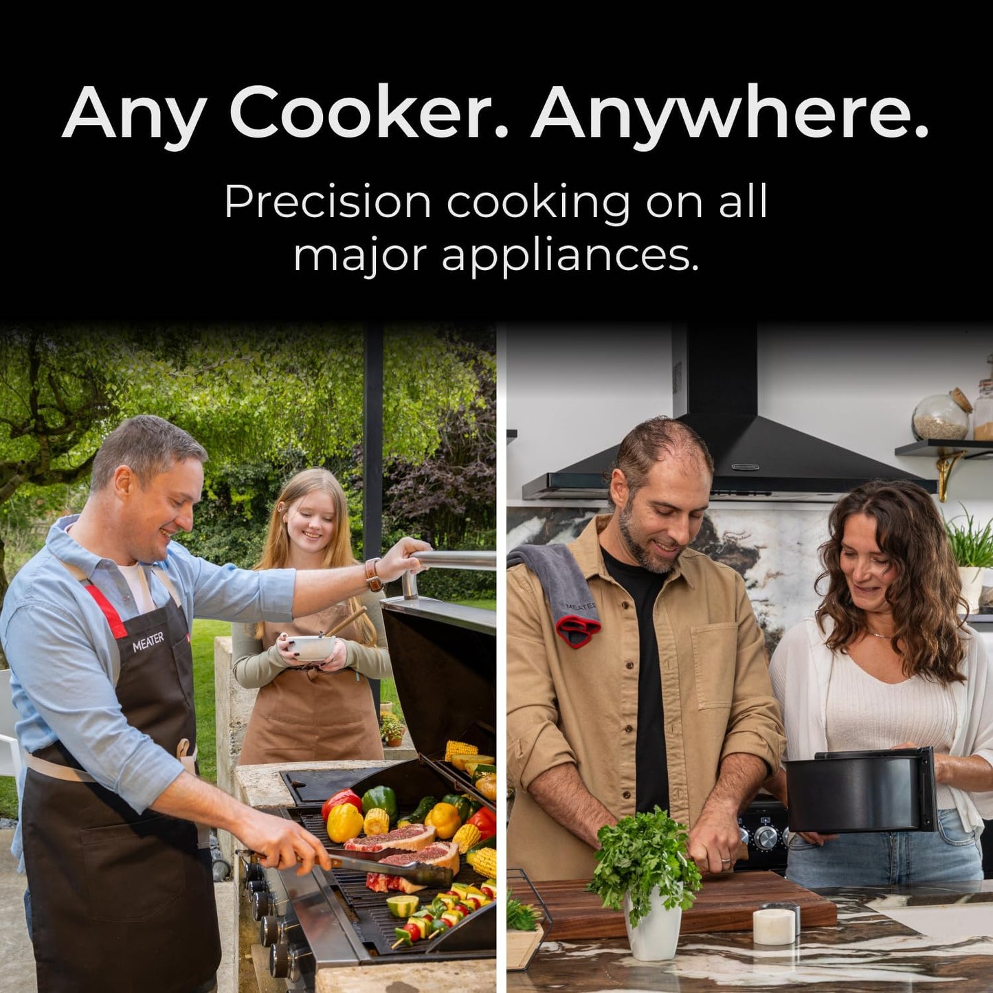 MEATER Pro Bundle: Smart Wireless Meat Thermometer with Built-in WiFi | Kitchen Towel & Bar Blade Opener | Long Range for Grilling, Smoking, Roasting & BBQ | Limited Edition Brown Sugar Color