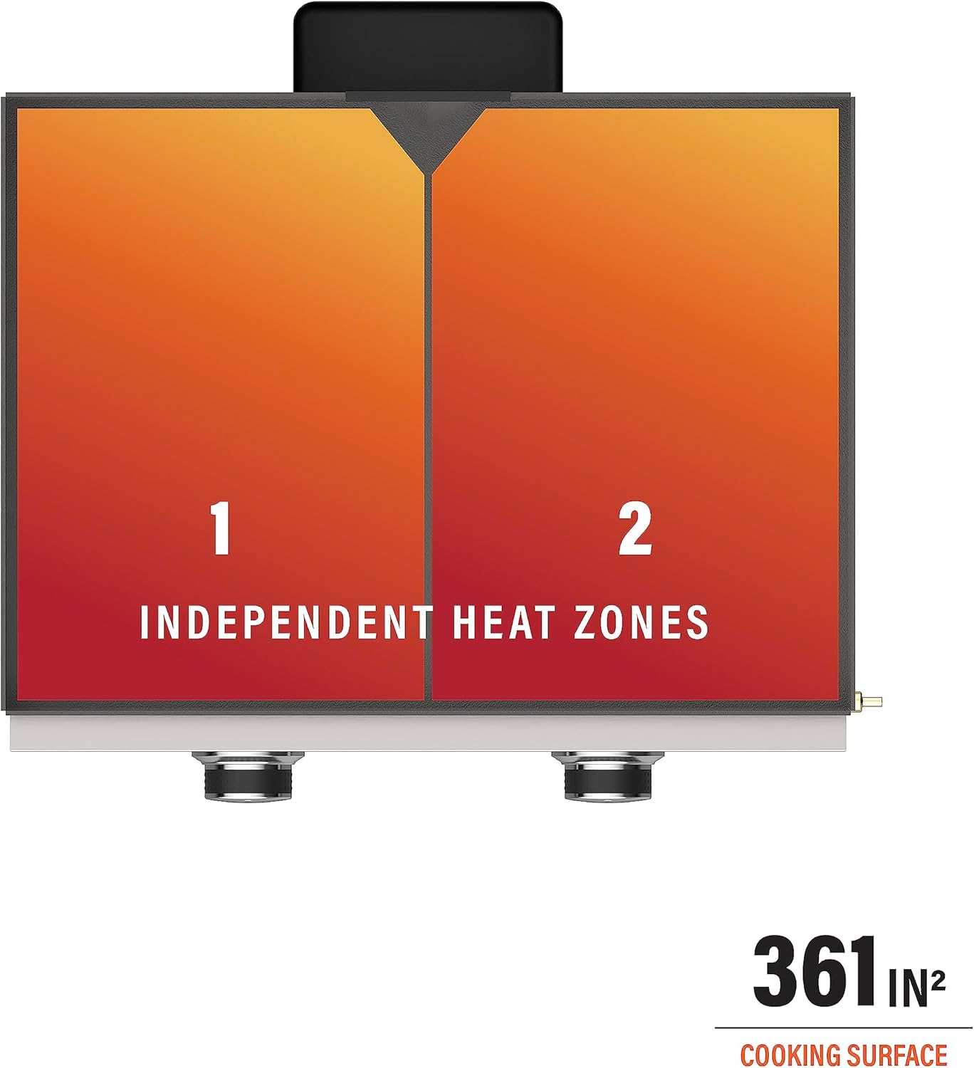 Blackstone 1666 22” Omnivore Original Tabletop Griddle with Hard Cover, Powder Coated Steel, Black