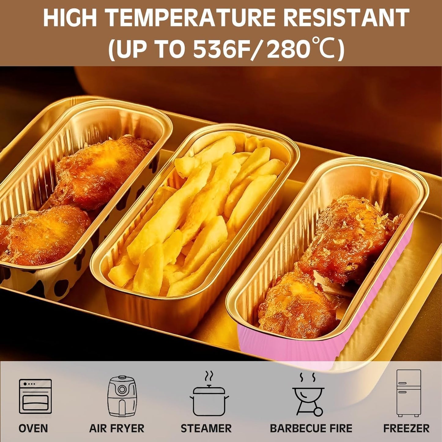 50 PCS Multiple colors Mini Loaf Pans with Lids, 6.8oz Cake Pans for Baking, Disposable Mini Aluminum Foil Loaf Pans, for Party Individual Serving.