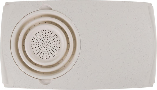Dexas Over the Sink PolyFiber Flax Cutting Board with Collapsible Colander Strainer, 11.5 x 20", Cream