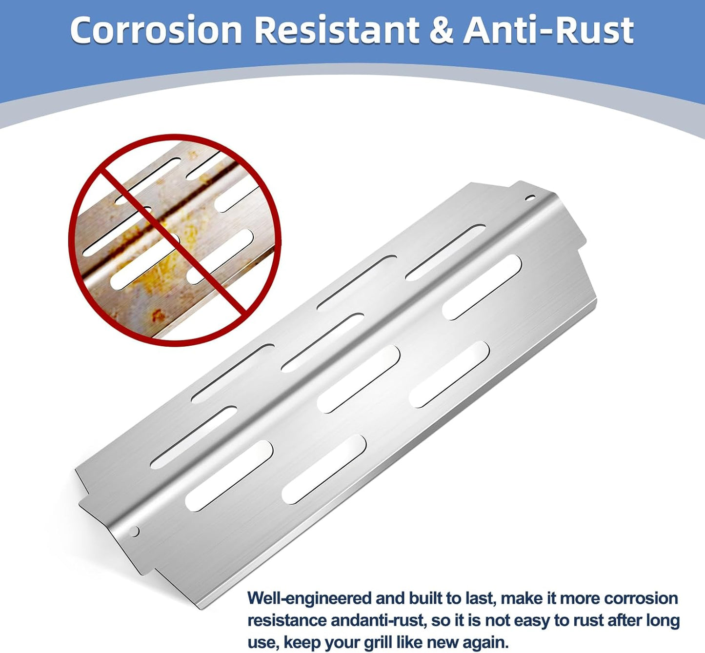 Stainless Steel 66095 Grill Grates 66032 Flavorizer Bars for Weber Genesis 2 Grill Parts 66795 Heat Deflector 3pcs Burner Tubes for Weber Genesis ii E310 E330 S330 S335 GS4 Replacement Parts