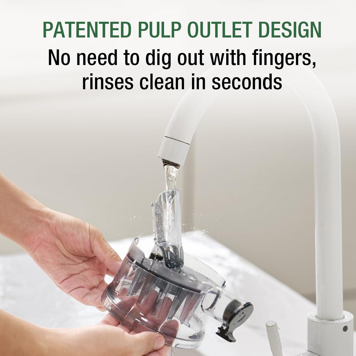 Juicer Machines, TUUMIIST Cold Press Juicer with 5.3" Extra Large Feed Chute Fit Whole Fruits & Vegetables Easy to Clean, High Juice Yield, BPA Free (Gun Grey)