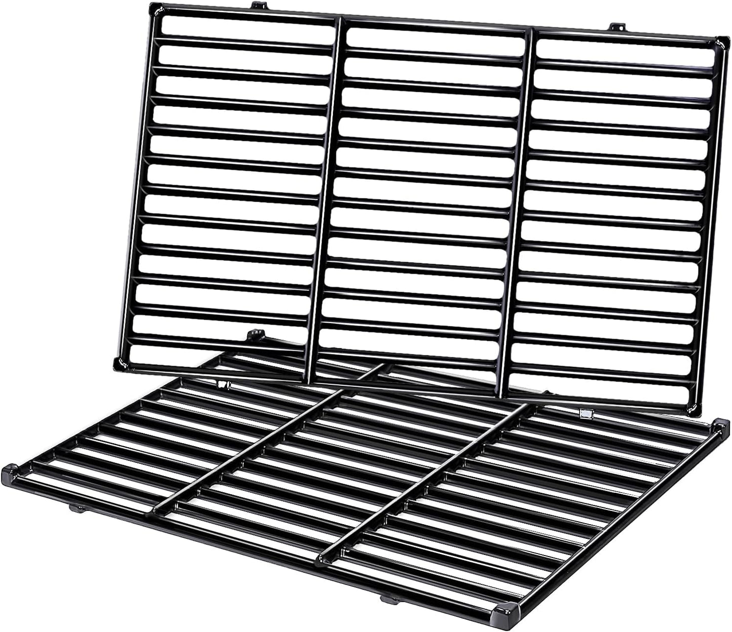 Uniflasy 7638 Porcelain-Enameled Cast Iron Cooking Grates for Weber GS4 Spirit II 300& Spirit 300 Series, E-310 E-330,Genesis Silver/Gold B & C Grill Grates Replacement Parts, Replace for Weber 7639