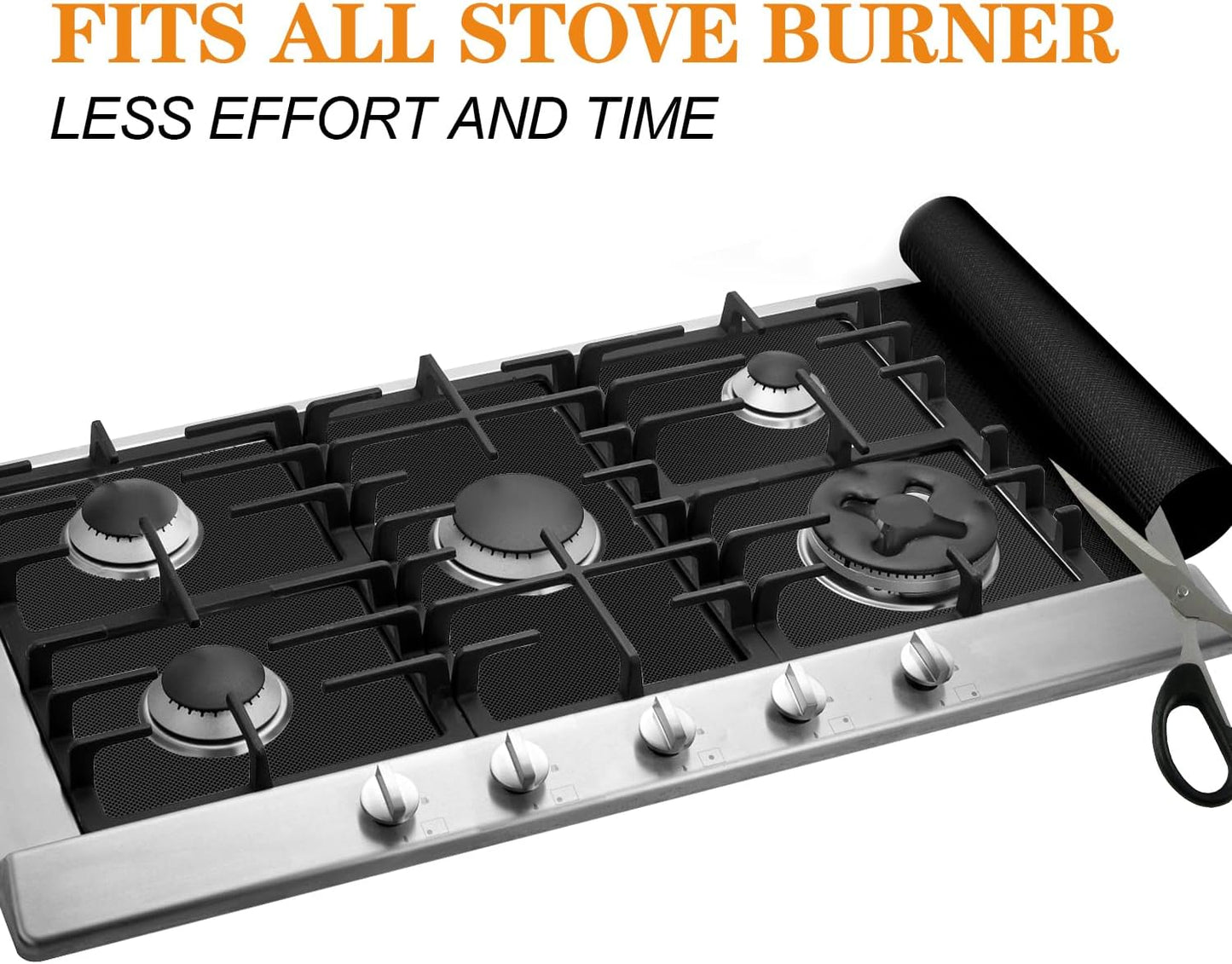 UBeesize 75 Inch Roll Reusable Oven Liners for Bottom of Oven,Thick Heavy Duty Non Stick Teflon Oven Mats Cut to Custom Fit Electric, Gas, Toaster，Convection, Microwave Ovens and Grills