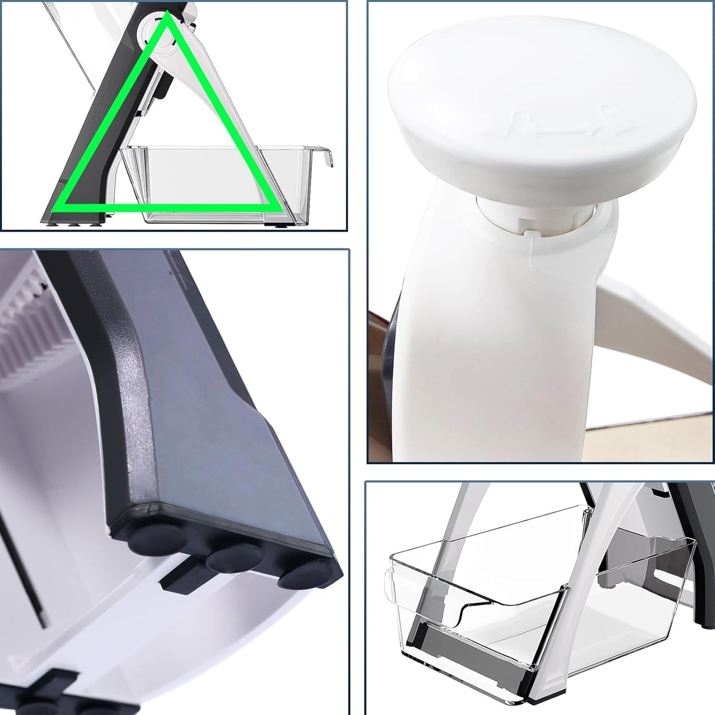 Vegetable Mandoline Slicer Adjustable Thickness 0.1-8 mm, Potato Chip Slicer, Mandoline Food Fruit Slicers For Kitchen, Faster Slice for Potato, Cucumber, Carrot, Lemon, Garlic