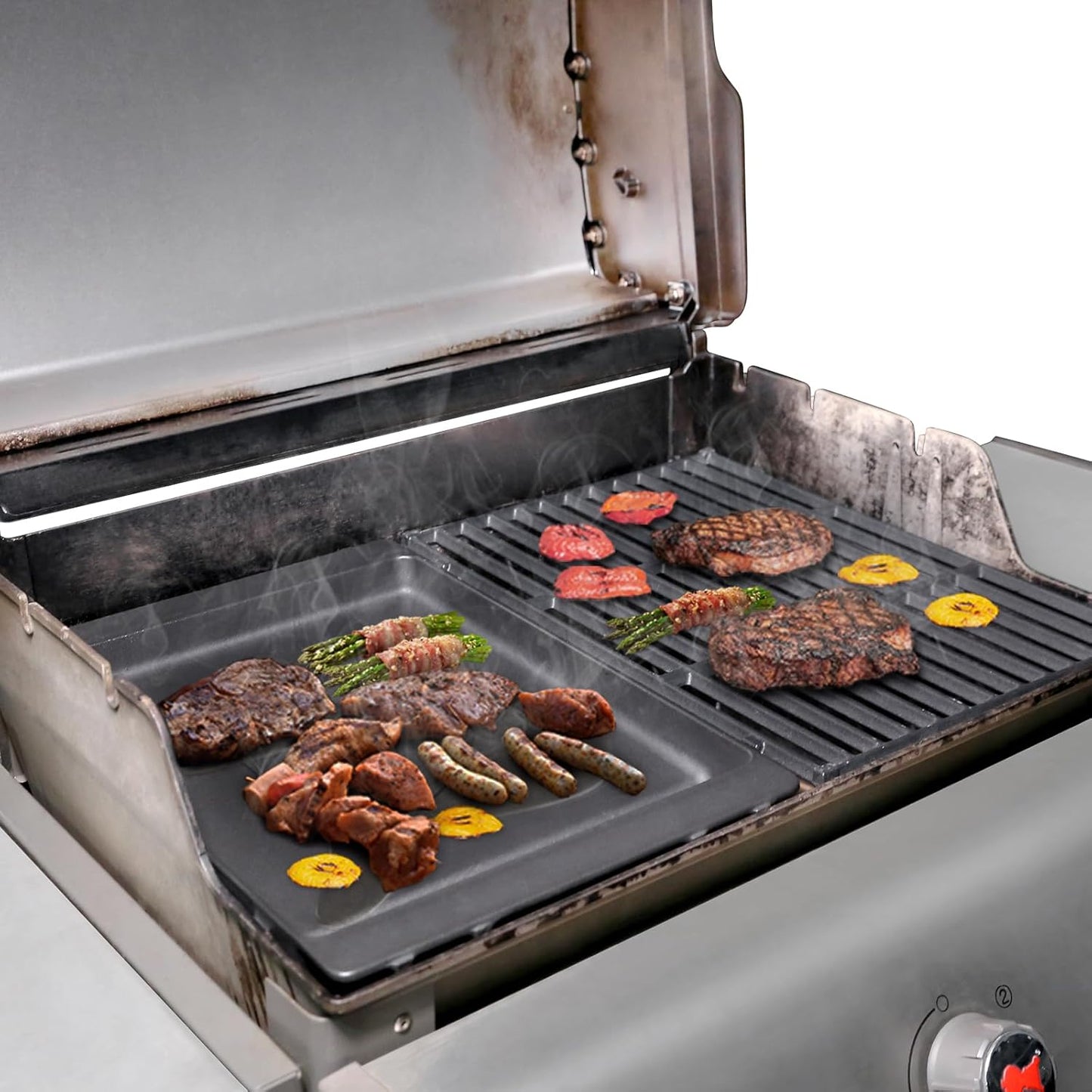 Grill Parts for Weber Spirit 300/400 & GS4 Spirit II 300 Series, Spirit E310, Spirit II E310, E/S315 E330 E425, Genesis Silver Gold B/C Grill -7658 grill griddle for Weber Spirit e310 Parts, Cast Iron