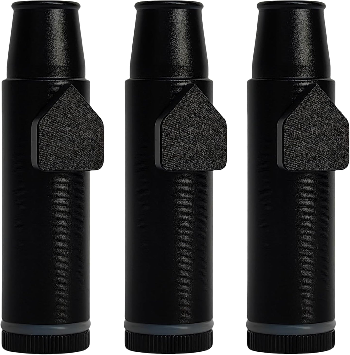 OMO Metal Ieak-proof Bottle (2nd Generation Upgrade Version) (Black）Portable Pepper Shaker (3 pack)