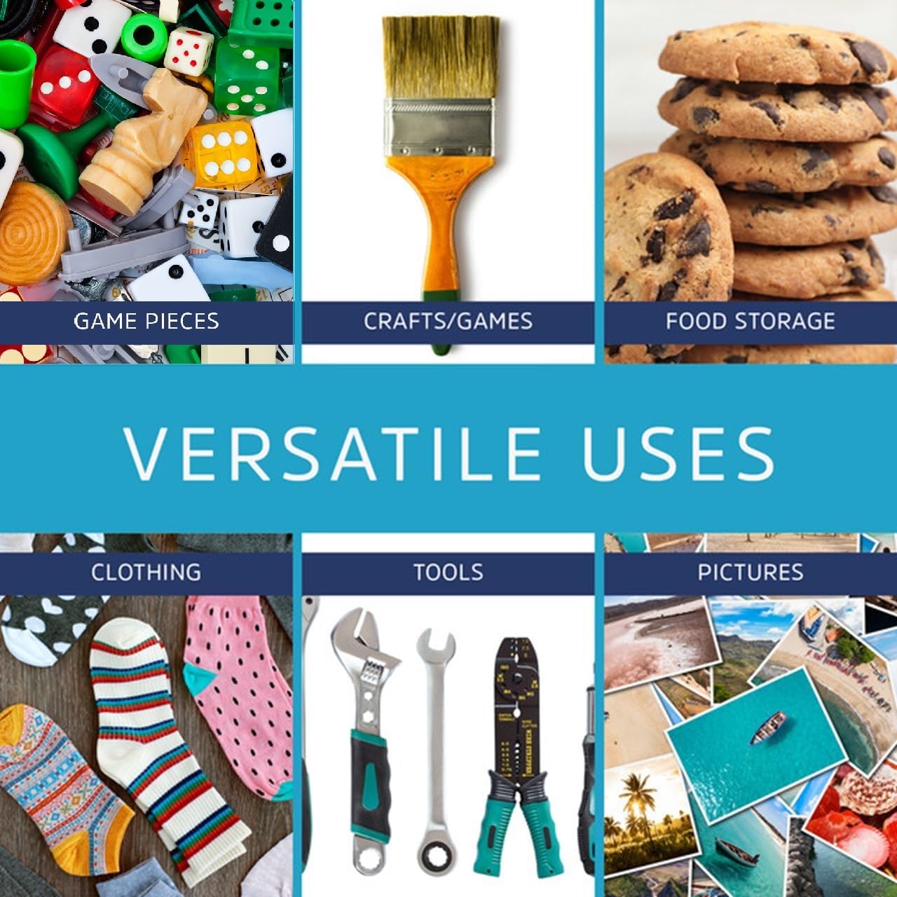 12" x 15" Large Zip Bags, 2 Mil Thick Clear Plastic Reclosable Zipper Lock Bags with Write-on White Block, with Resealable Zip Top Lock for Food Storage & Office Supplies, 500 Count