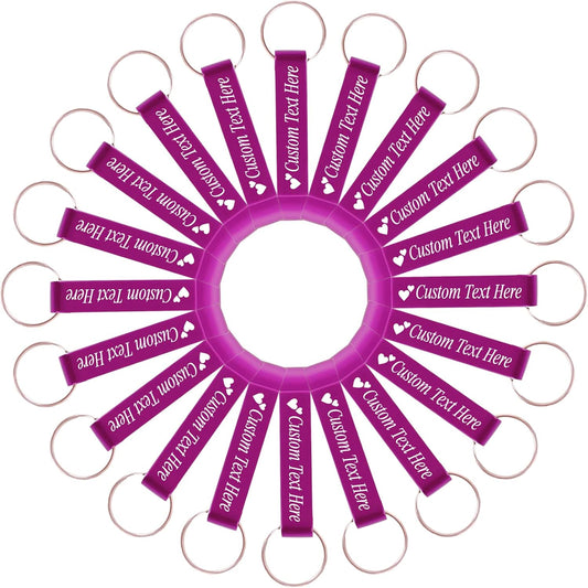 20PCS Personalized Bottle Opener Keychain Bulk Custom Beer Bottle Opener with Logo Text Engraved Wedding Bottle Opener Favors Customized Gifts for Guests Baby Shower Birthday Party-Purple