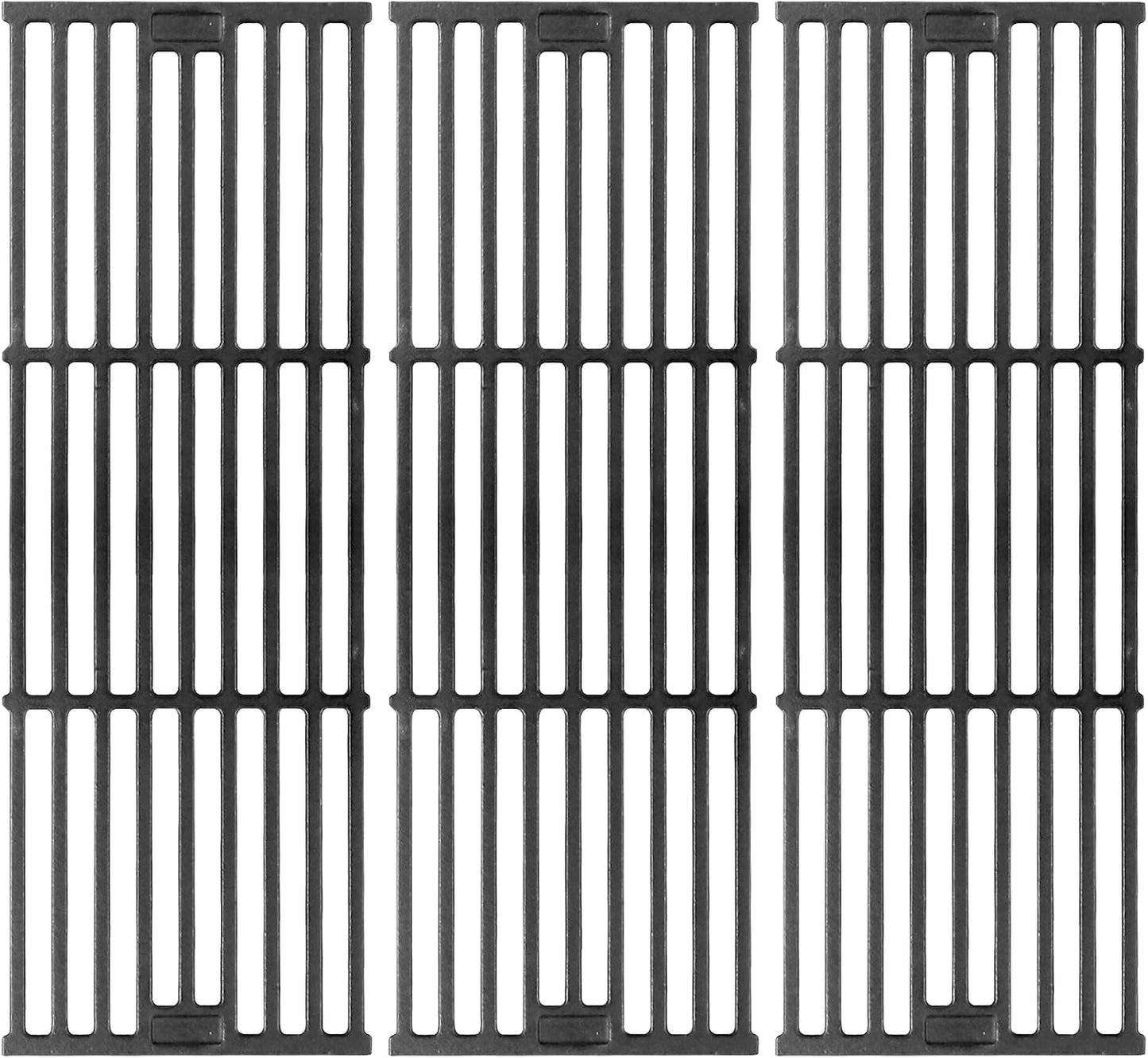 Grill Grates for Char Griller Replacement Parts Cast Iron Chargriller Cooking Grate 2121 2123 2222 2828 3001 3030 3725 4000 5050 5252 5650 9020 Charcoal Smoker Rack BBQ 19 3/4" x 20 1/4"