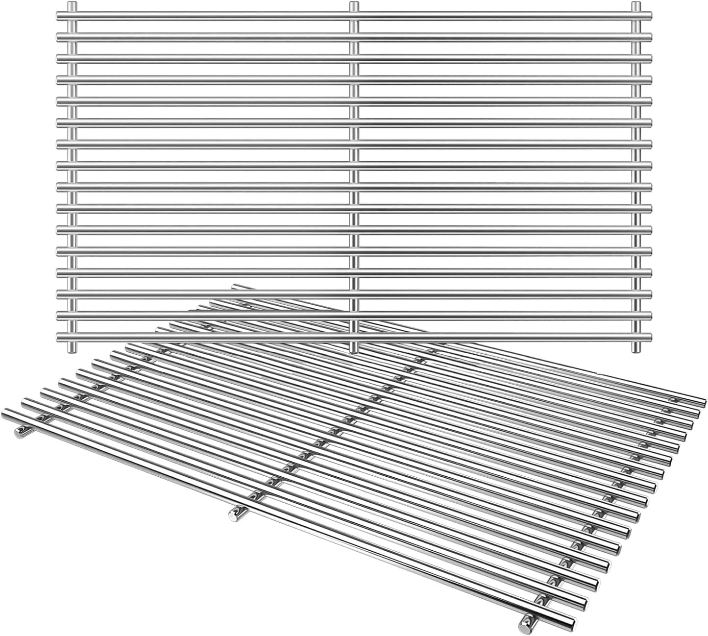 17.5" Cooking Grates for Weber Spirit E310 E320 & Spirit II E310 E320 Grills;304 Stainless Steel Grates for Weber Genesis Gold & Silver Grills;Weber Grill Grates 7639; Weber Grill Grids