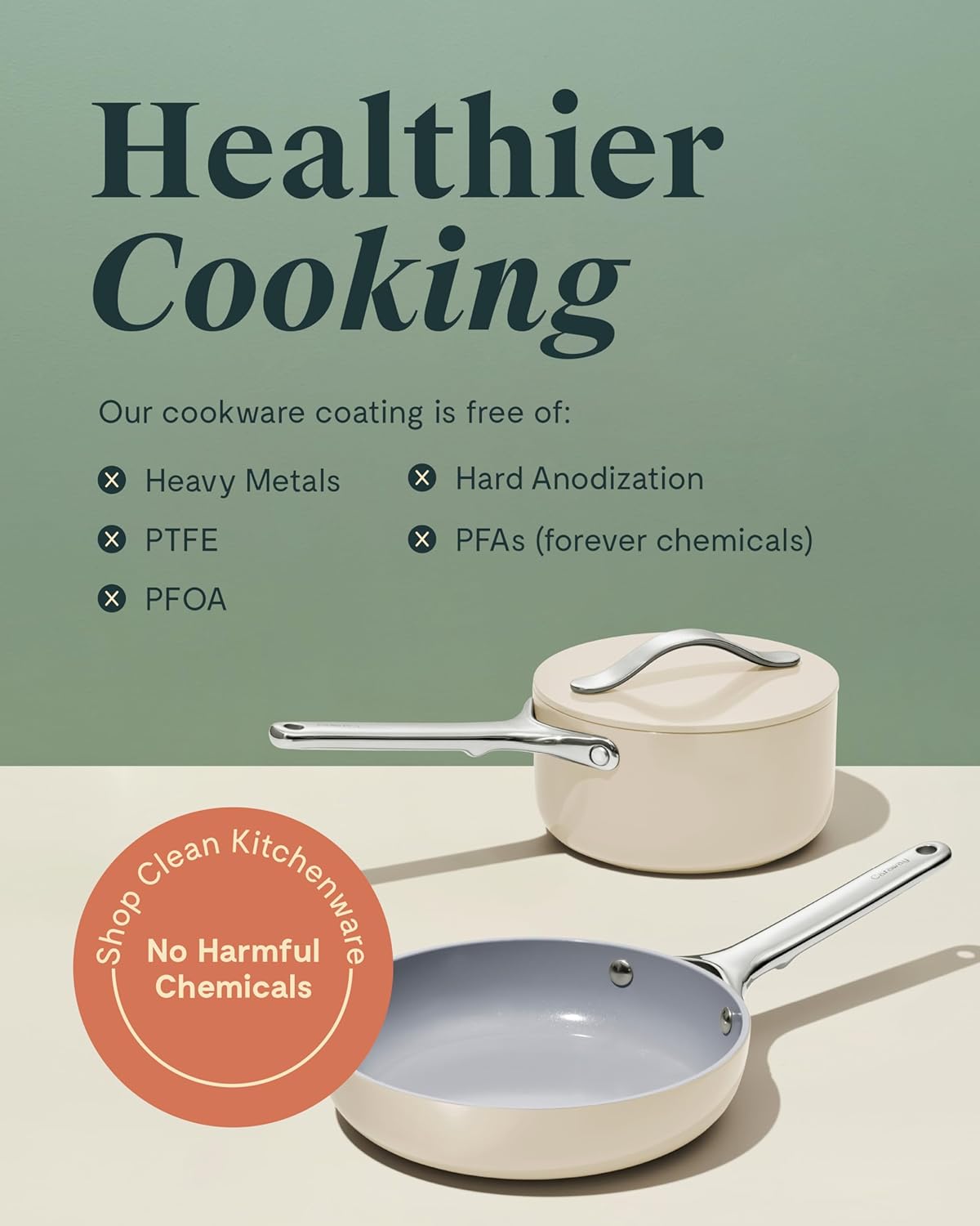 Caraway Mini Cookware Set - Non-Stick Ceramic Fry Pan (1.05 qt, 8") Sauce Pan (1.75 qt) & Storage Rack - Non Toxic, PTFE & PFOA Free - Oven Safe & Stovetop Agnostic (Gas, Electric & Induction) - Navy