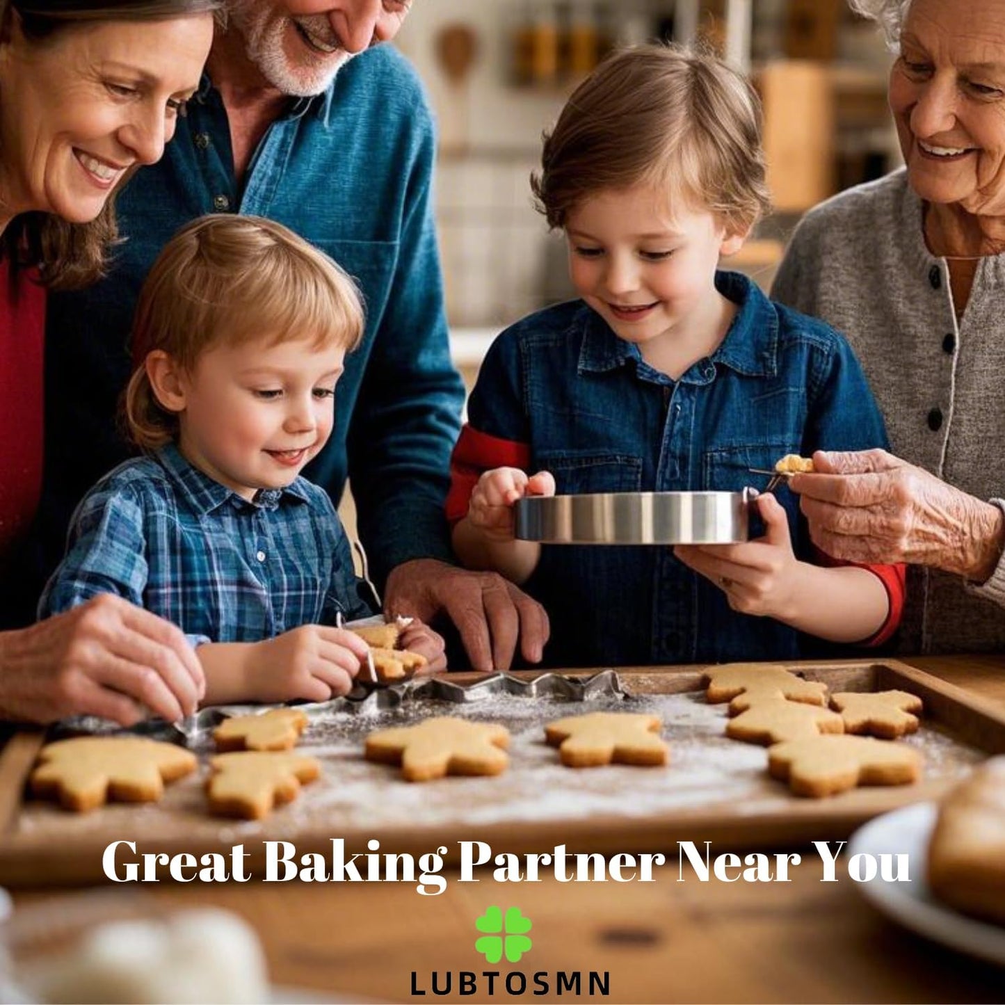 New Winter Christmas Cookie Cutter Set-5 Piece-Ugly Sweater, Hat, Mitten, Snowflake, Coffee Mug Cookie Fondant Biscui Cutters for Ugly Vintage Christmas Thanksgiving