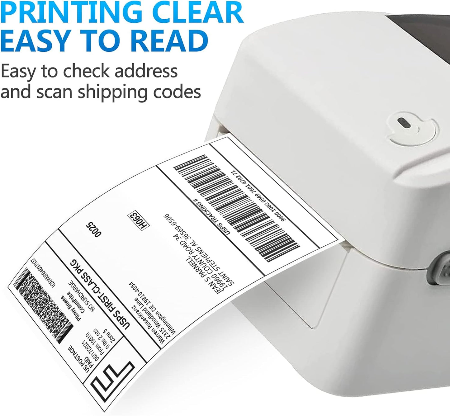 FungLam 4"x6" Thermal Mailing Labels - 450 Labels/Roll (4 Rolls), Compatible with JADENS, Munbyn, Rollo, iDPRT Printers