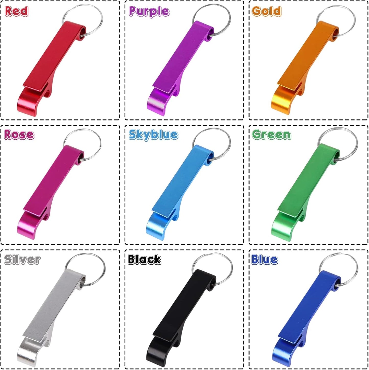 30PCS Personalized Bottle Opener Keychain Bulk Custom Beer Bottle Opener with Logo Text Engraved Wedding Bottle Opener Favors Customized Gifts for Guests Baby Shower Birthday Party-Sky Blue