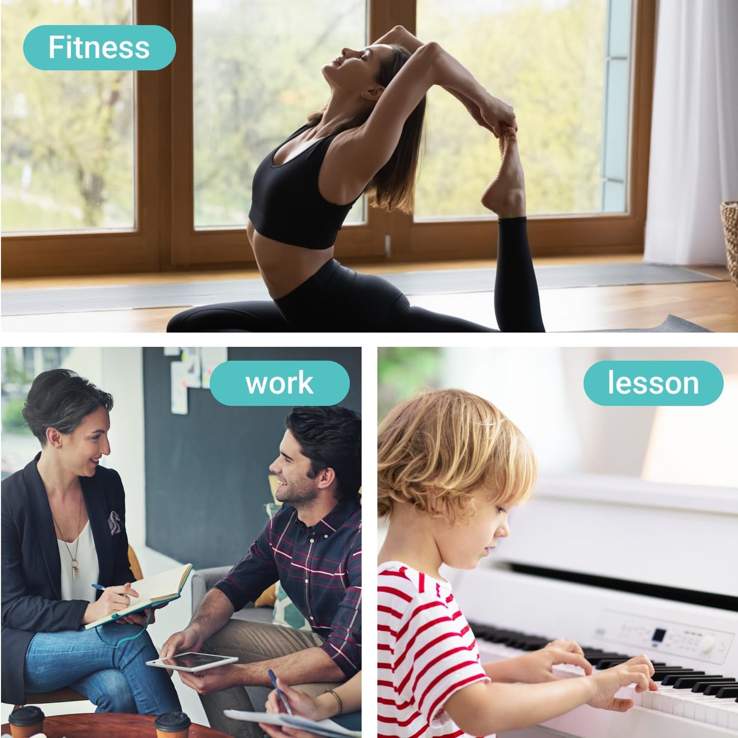 dretec pomodoro Timer, Productivity for Studying, Large Button, Interval,Beige