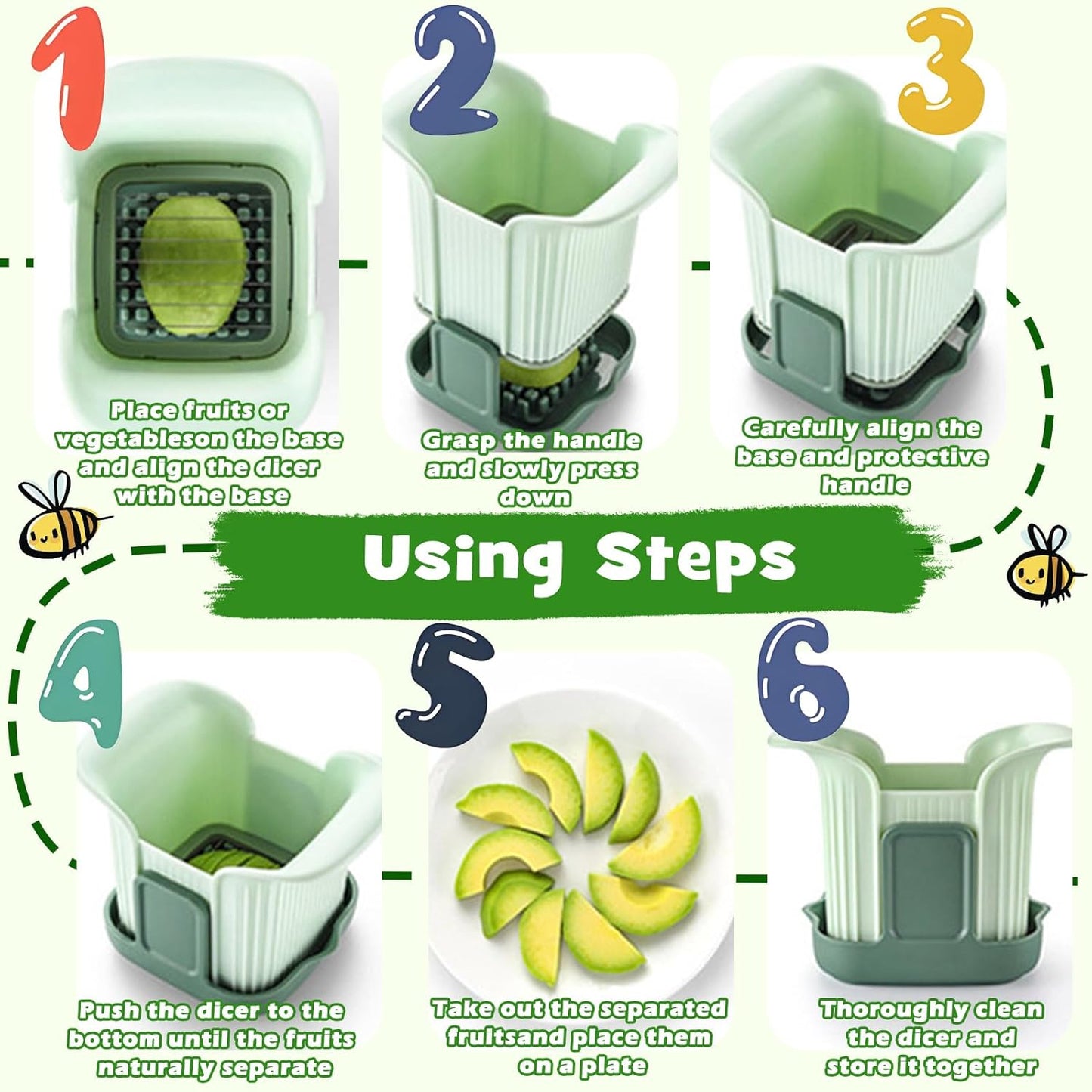 Suuker Onion Chopper with Base,Potato French Fry Cutter,Fruit and Vegetable Slicer,Kitchen Gadgets for Potatoes,Vegetable Chopper，Mandoline Slicer for Kitchen,Food Cutter,Tomato Dicer