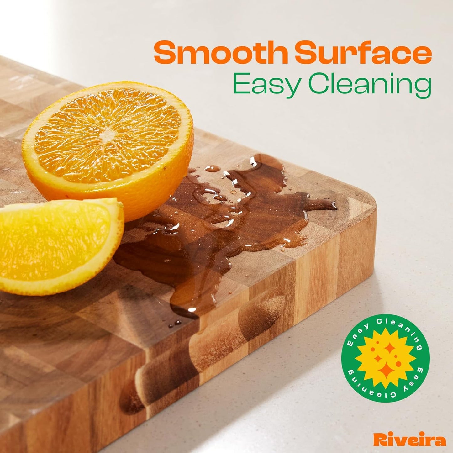 Riveira Acacia Wood Cutting Board – Gourmet Acacia Grandeur: 24 x 18 Wooden Cutting Board – Natural Wooden Cutting Boards For Kitchen Decorative – Innovative Juice Grooves Acacia Wooden Chopping Board