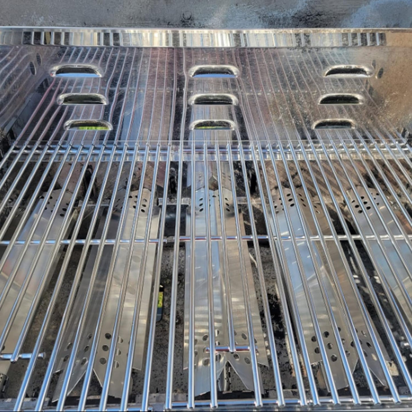 17" Grill Grates for Nexgrill 4-Burner 720-0830H 720-0783E Nexgrill Replacement Parts 5 Burner 720-0888N 720-0888 720-0697, Cooking Grate Grill Parts for Kenmore, Uniflame and More