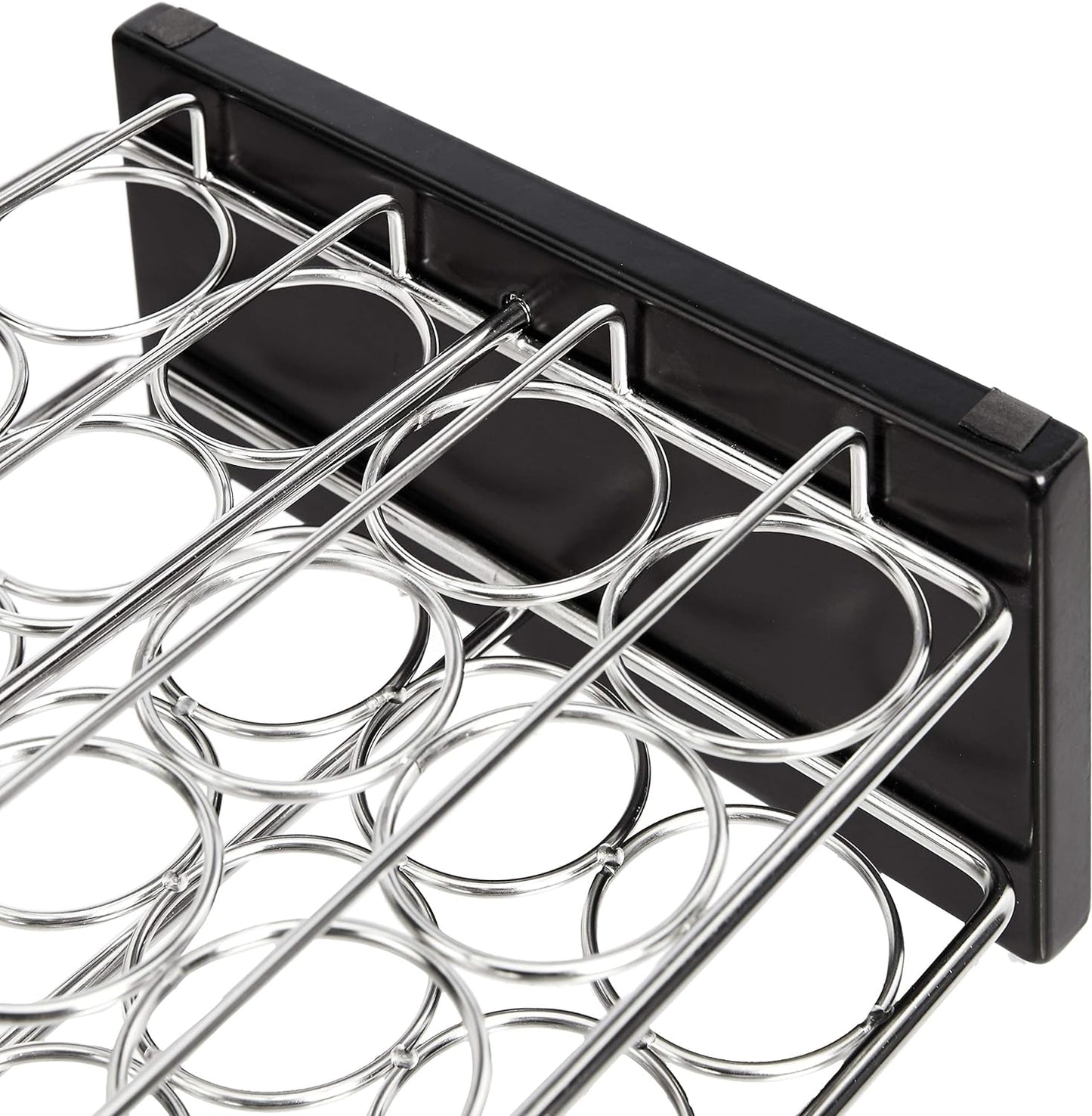 Amazon Basics 20 Jars Spice Organizer Rack, Silver