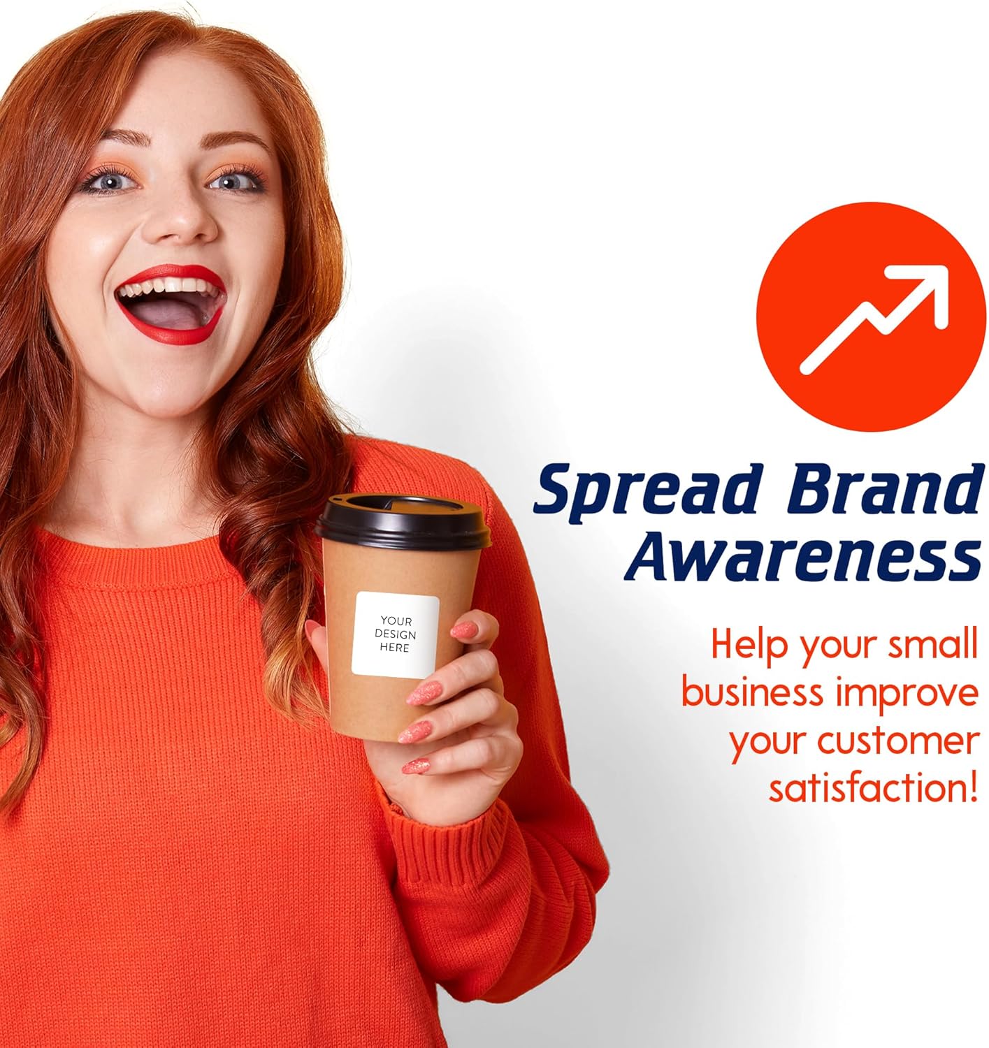 5-1000 Custom Vinyl Stickers - Upload Your own Image, Text, Design, Logo - Personalized Logo Labels for Handmade, Packaging, Bottle, Jars, Candle, Brand Stickers (White, 2x2 Square)