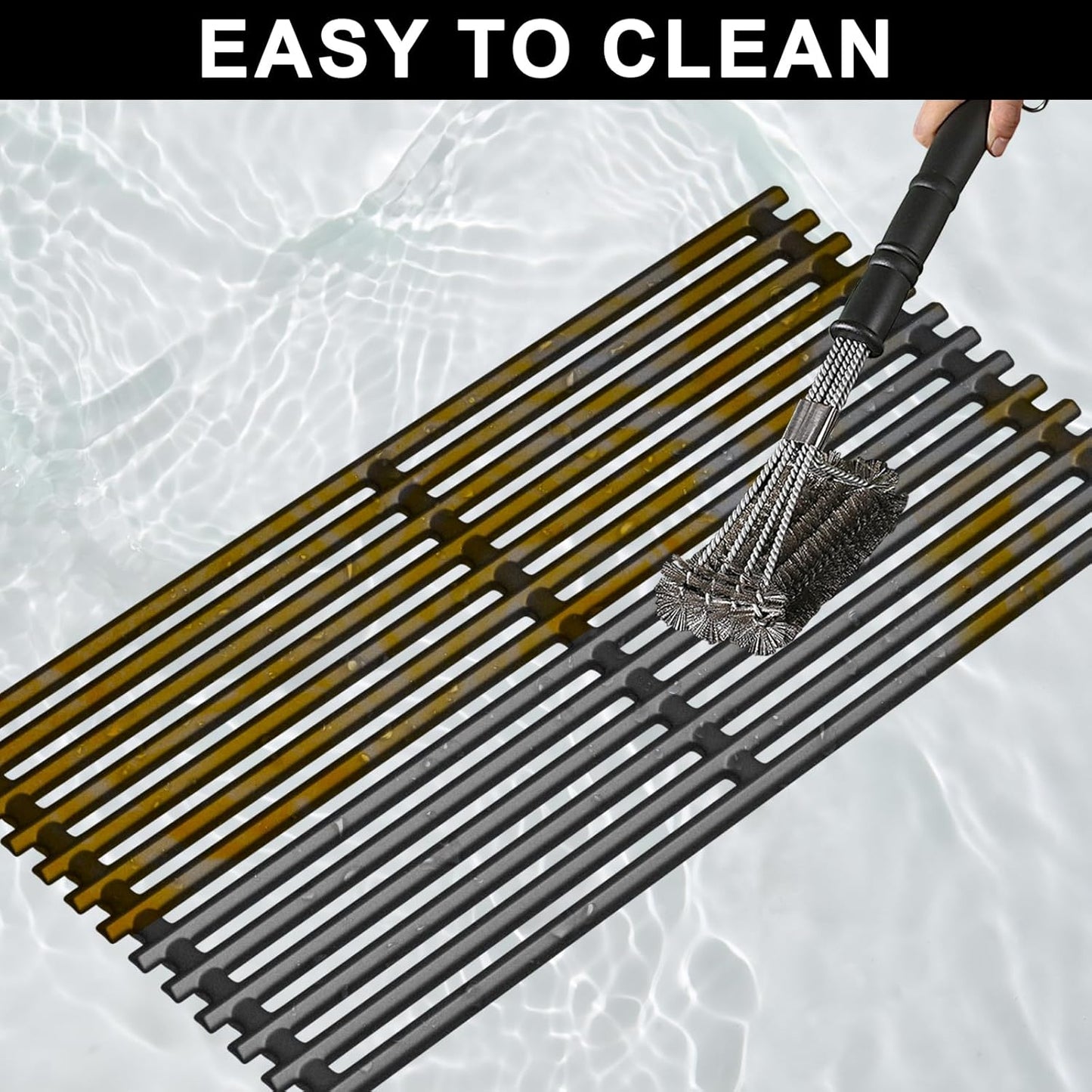 Grill Grates 17x9 1/2" for Charbroil Infrared Grill Grates 466242715,463242715,G541-0016-W2,466242815,463242716,463276016,466242816,463255020,463257520,for Charbroil TRU-Infrared Replacement Parts