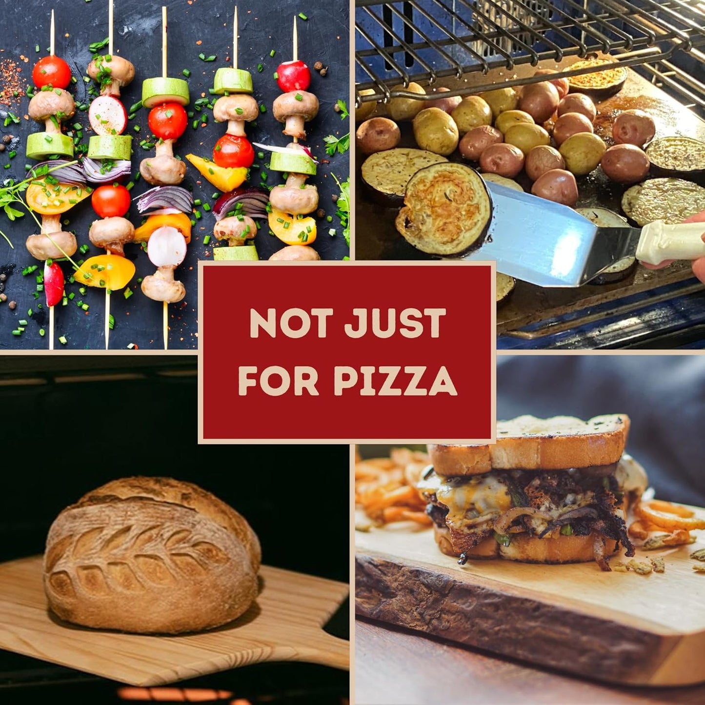 14" by 14" Pizza Steel (1/4" Thickness) - Multipurpose Cooking Steel for Ovens & Grills - Made in the USA