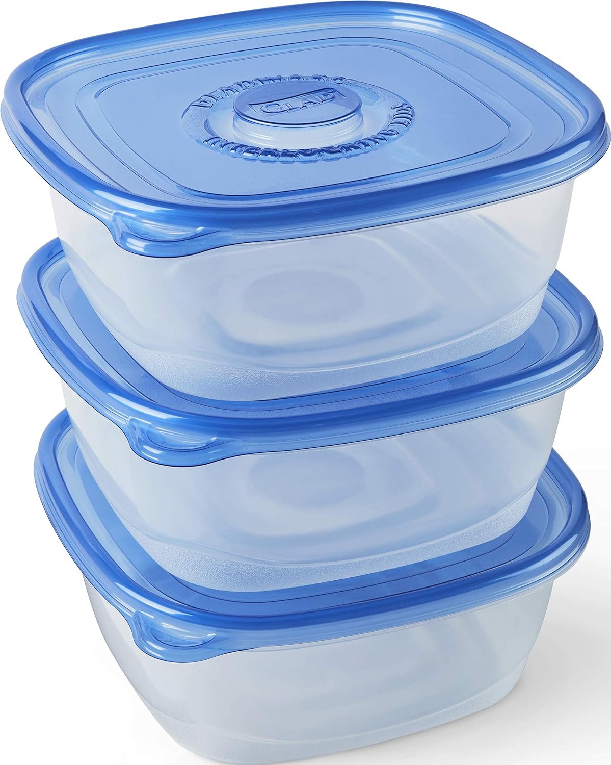 Glad Family Size Food Storage Containers, XL Square (104 Oz) - 3 Count, Standard